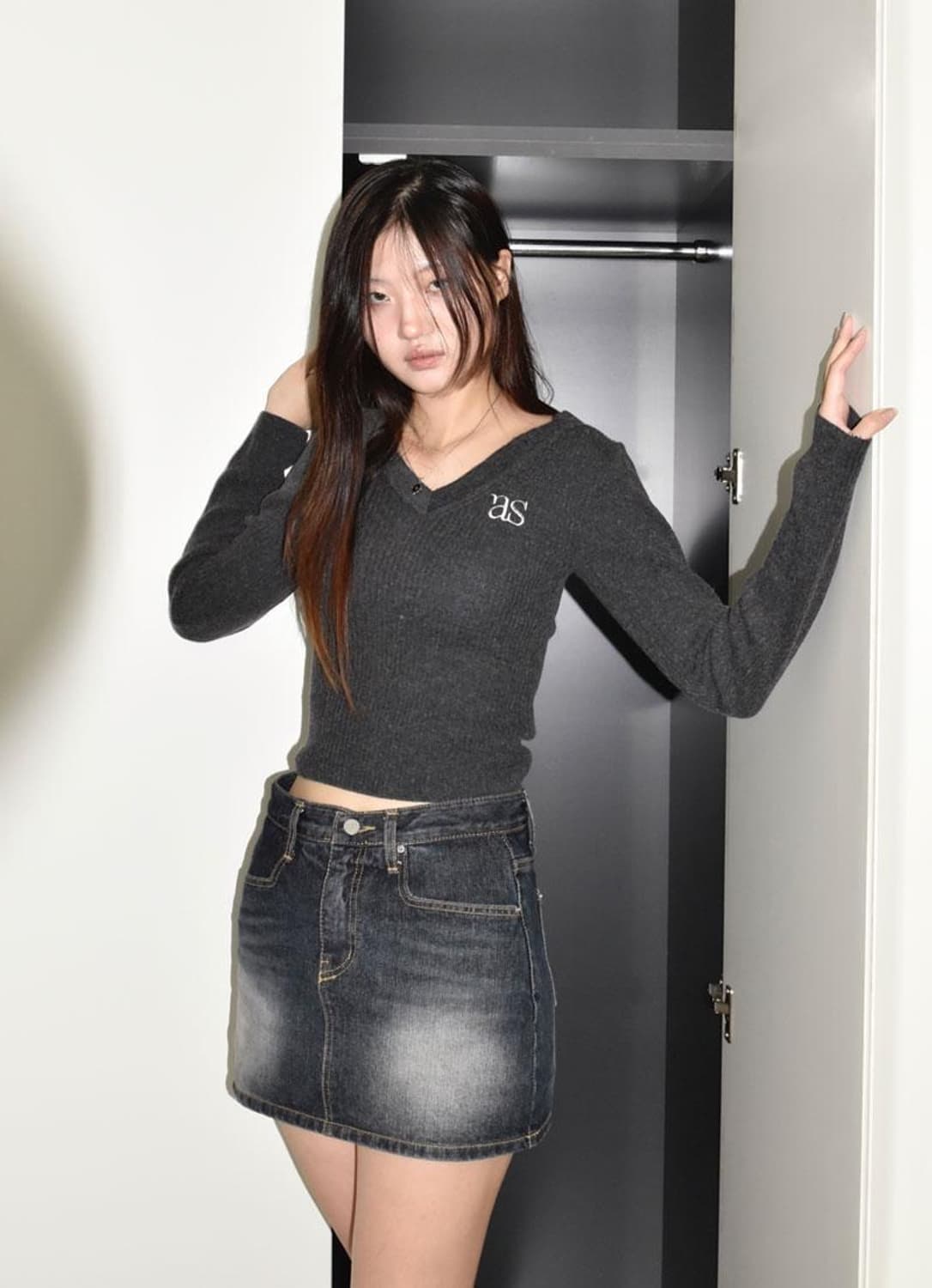 애즈온 비버리 스커트m 상품이미지1