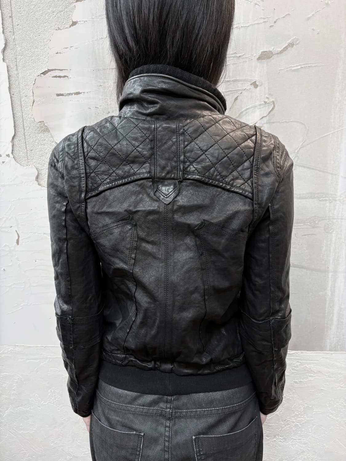 sheepskin high neck detail jacket 상품이미지6