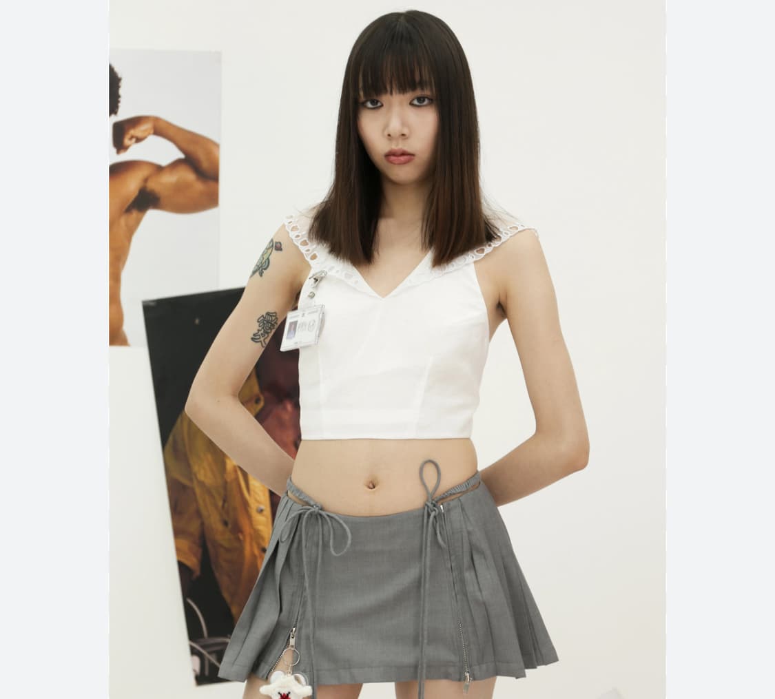 노드레스 nodress 세일러 민트탑 나시 상품이미지4