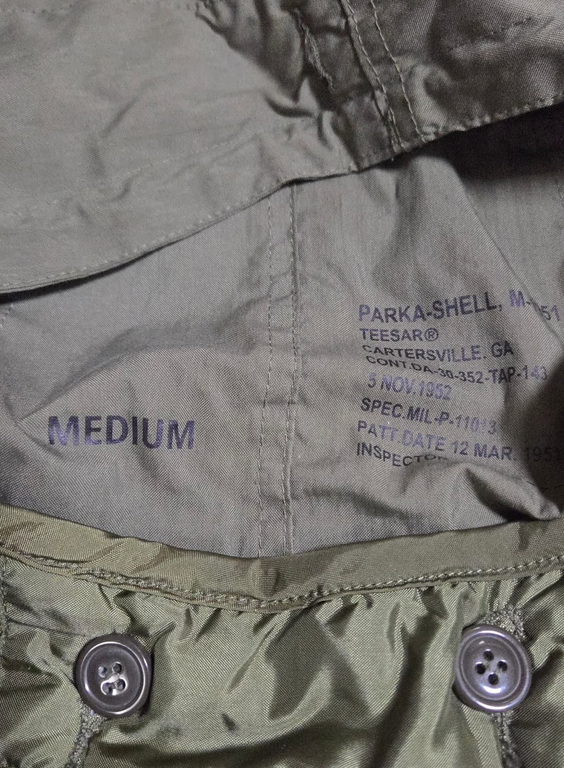 (착샷) 밀텍 m51 피쉬테일 개파카 야상 상품이미지4