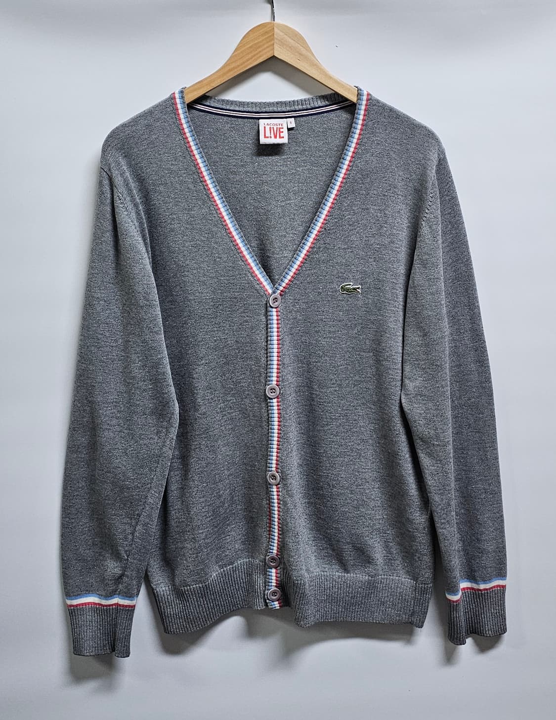 라코스테 라이브 그레이 가디건 6(105) 상품이미지1