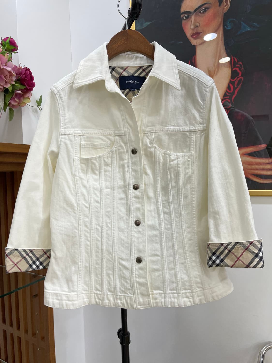 정품) 버버리 면 자켓 상품이미지1