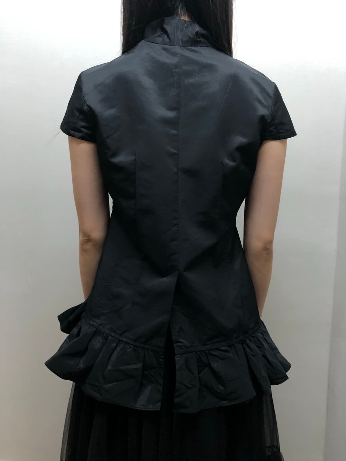 빈티지 블랙 프릴 펑크 탑 상품이미지6