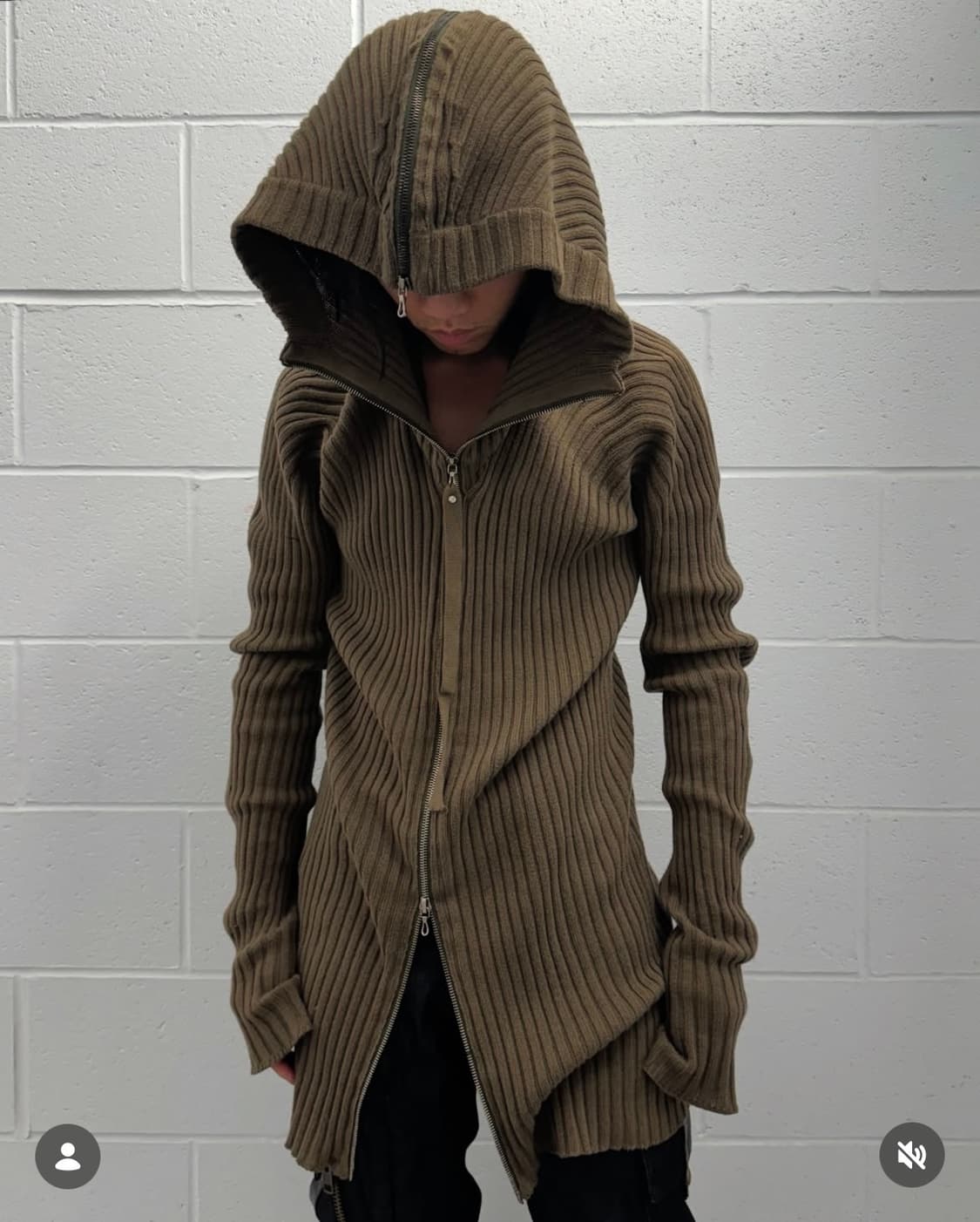 Julius AW06 Multi-Zip Rib Knitted Hoodie 상품이미지8