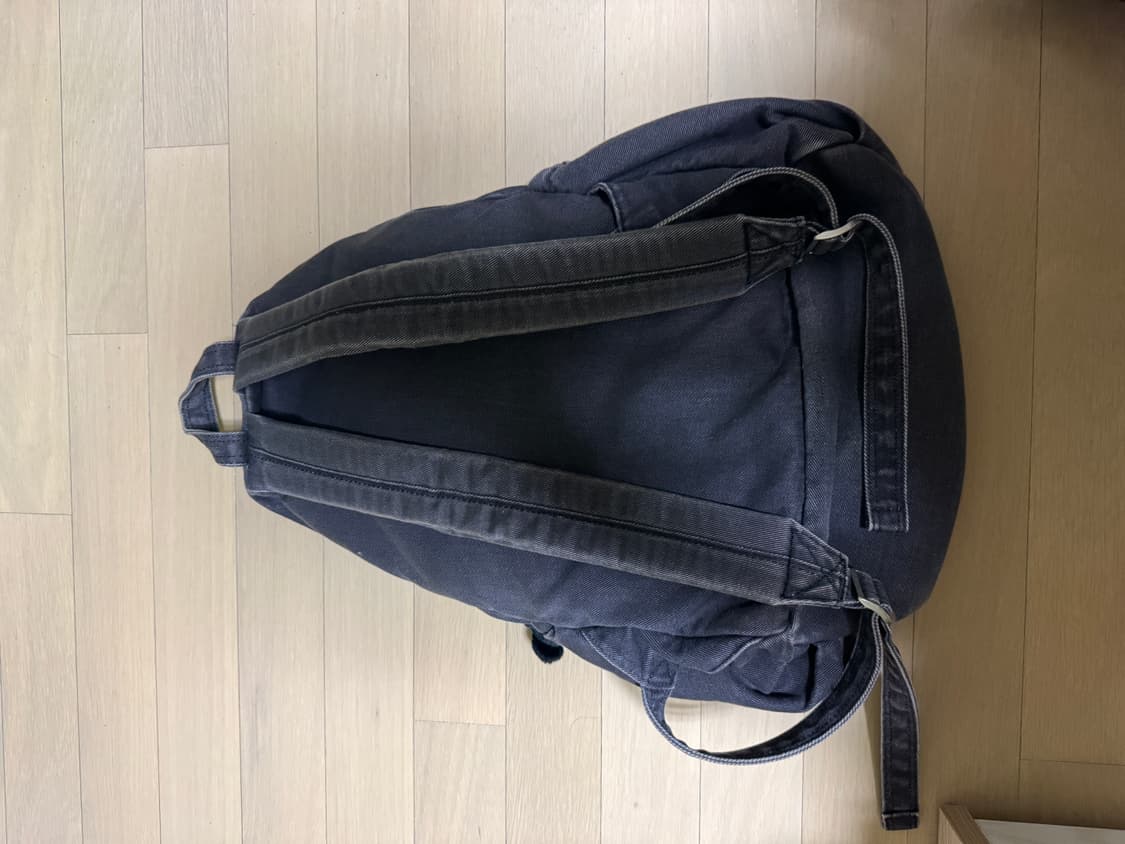 하 아카이브 빈티지 워시드 백팩 블랙 with 페플서 제품 상품이미지2