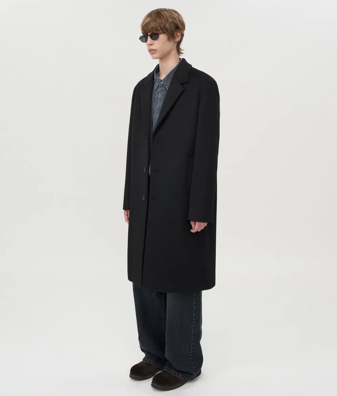 인사일런스 솔리스트 캐시미어 코트 블랙 상품이미지2