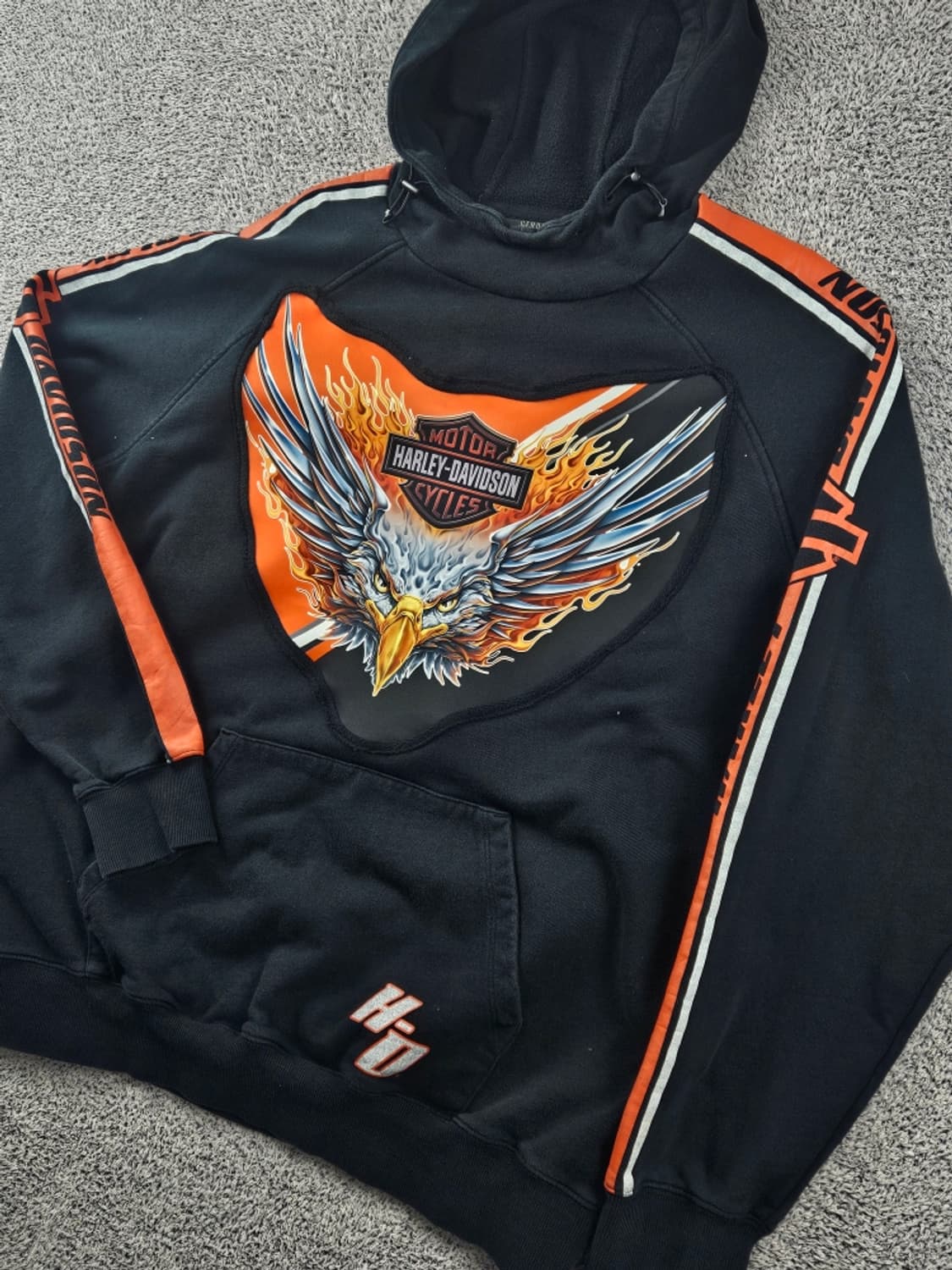 할리데이비슨 리워크 커스텀 스웻 후드 티셔츠 ( XL ) / 11240 상품이미지6
