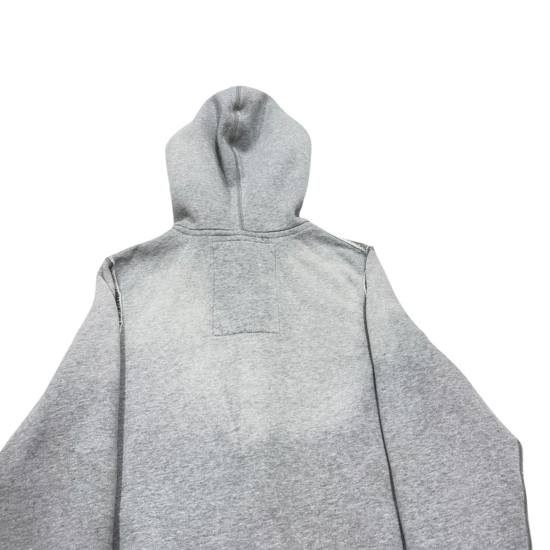 아베크롬비 빈티지 Y2K 데미지 그런지 스펠로고 기모 후드집업 그레이 L 상품이미지4