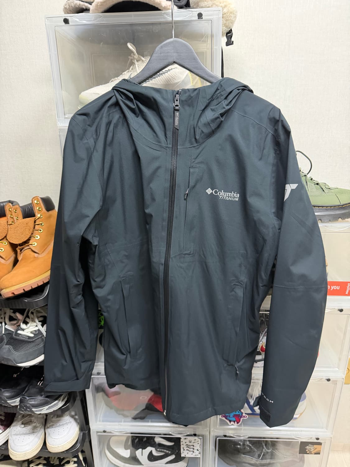 [XL] 컬럼비아 앰플리 바람막이 자켓 블랙 상품이미지1