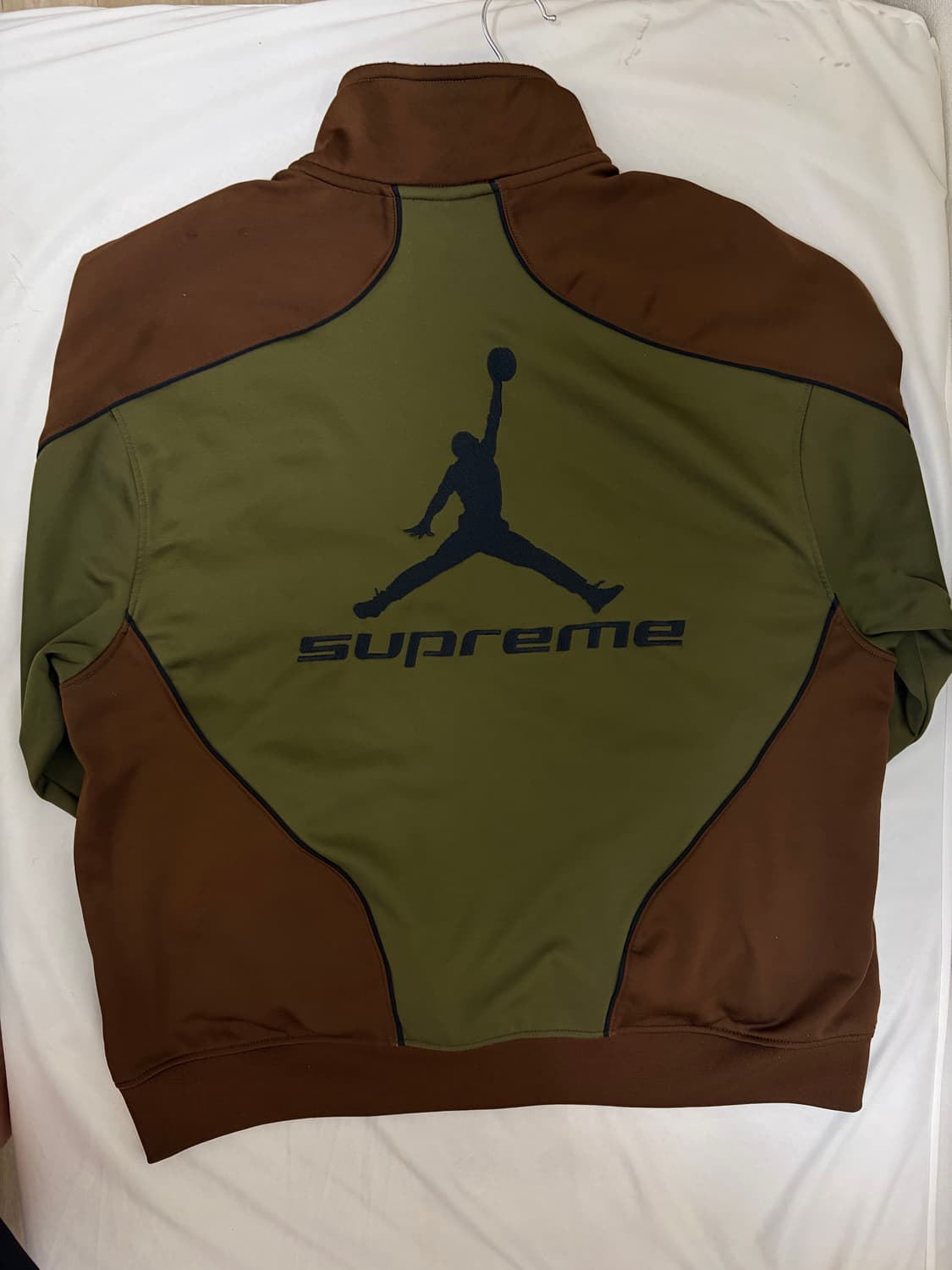 슈프림 x 조던 트리콧 트랙 자켓 올리브 - 24FW (L) 상품이미지3