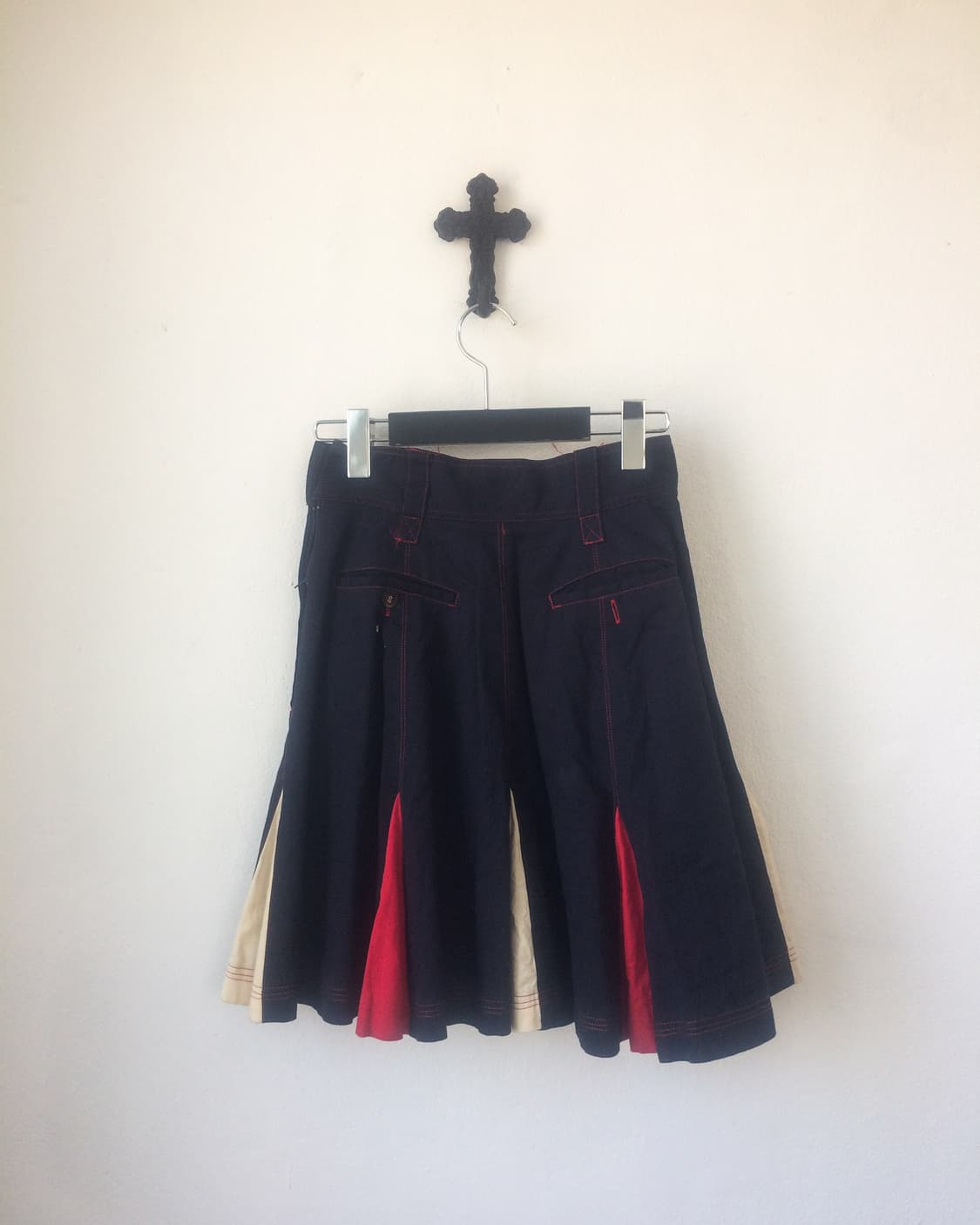 Stitch point flare midi skirt 상품이미지3