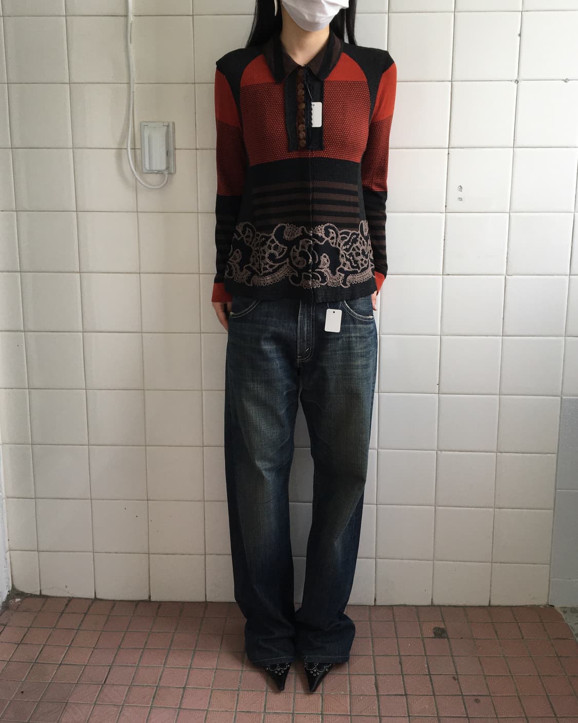 Pattern point cardigan 상품이미지8