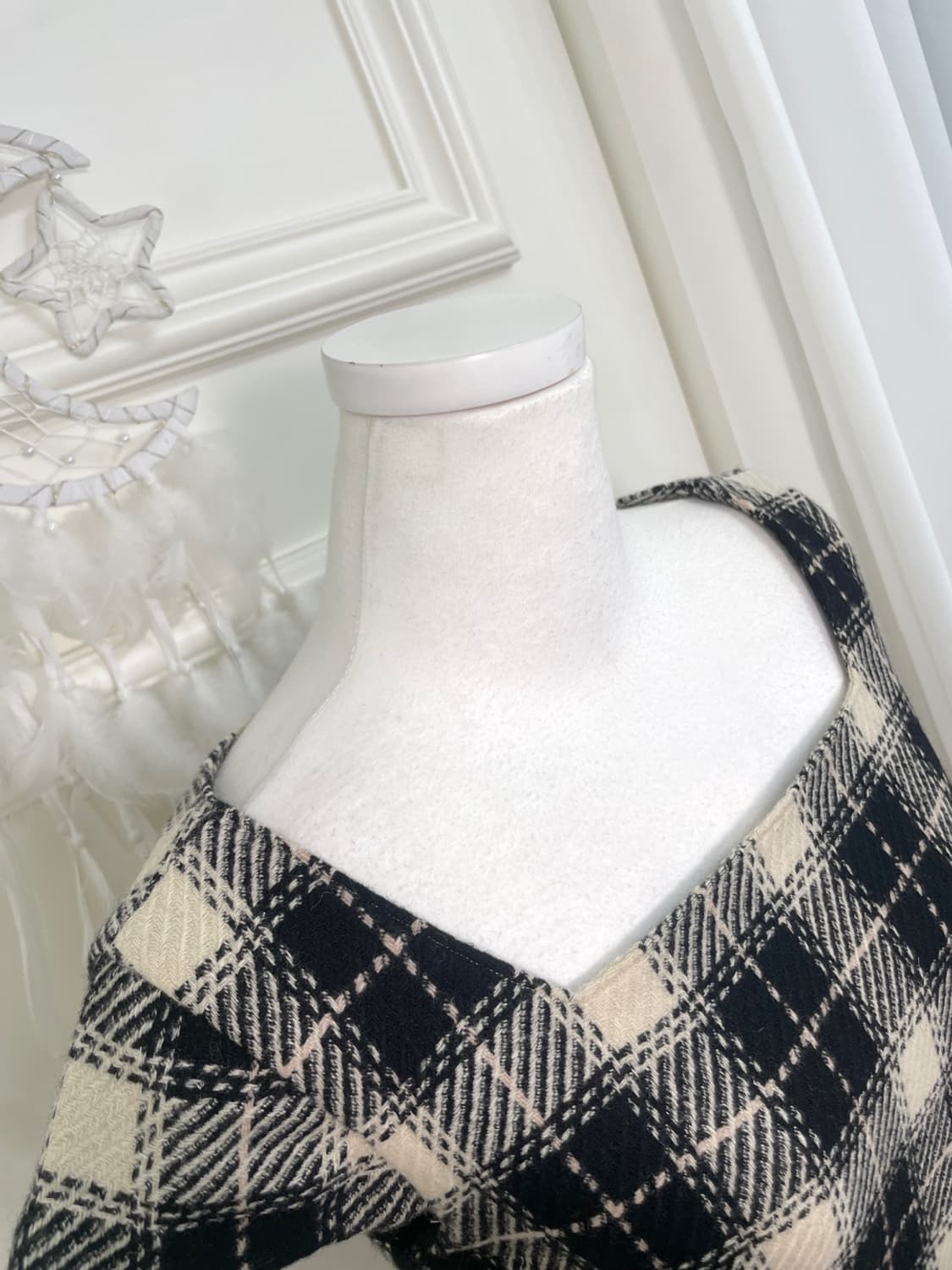 black&beige check princess line feminine 상품이미지8