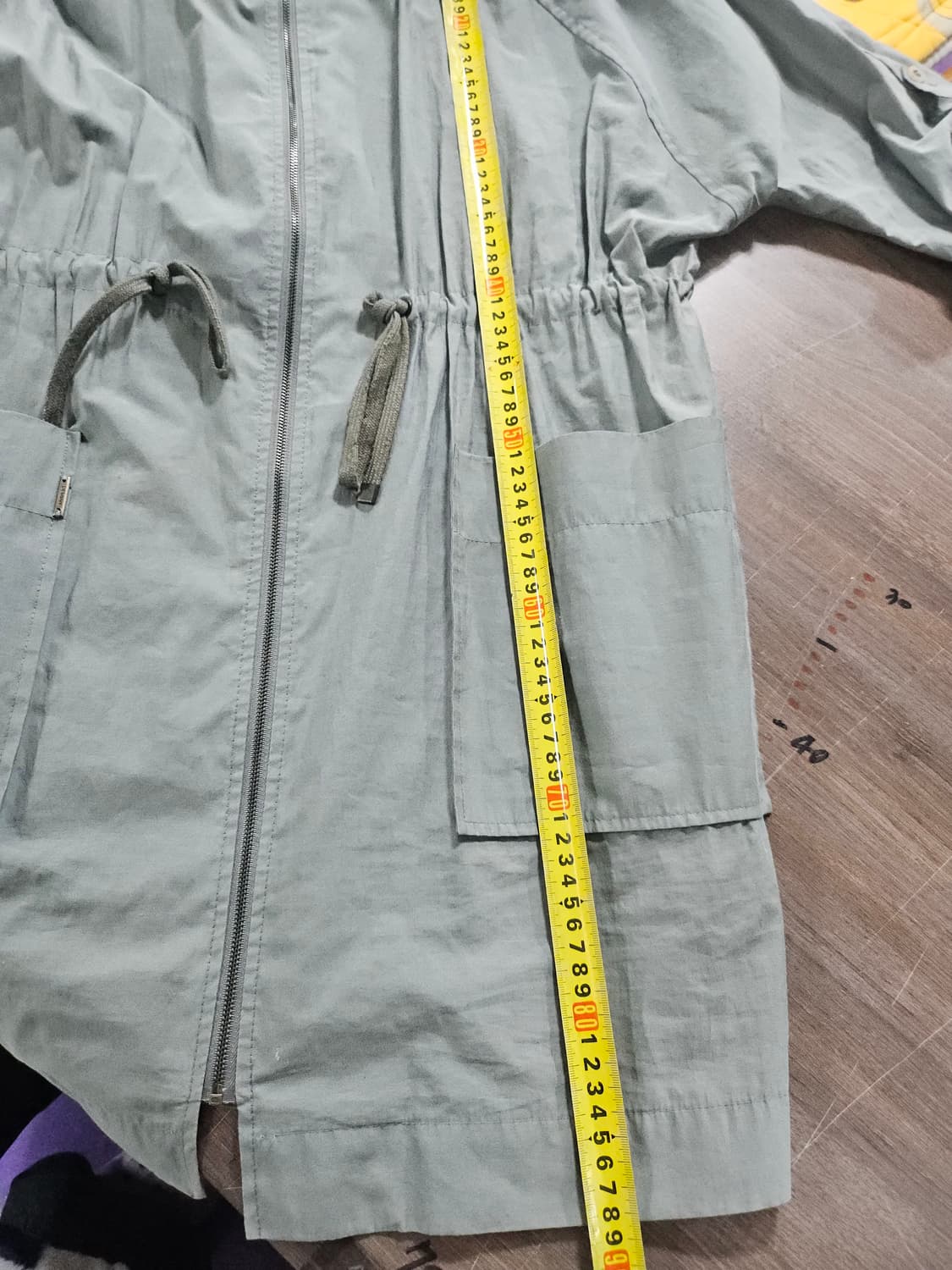 데미안  숏 야상 점퍼 허리 스트링 아우터 free 상품이미지9