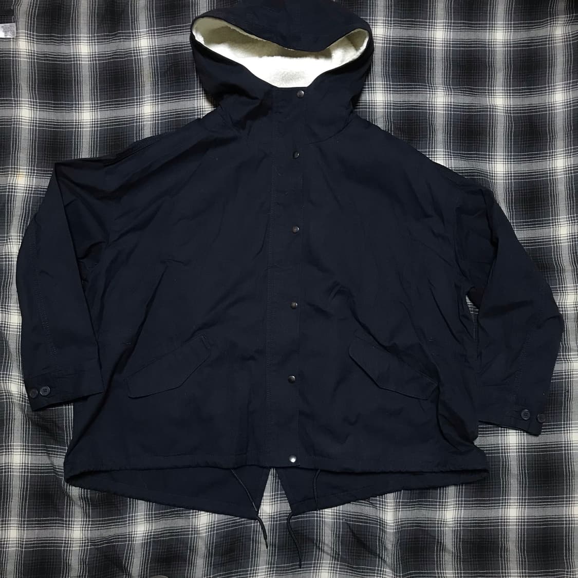 지유 재팬라인 네이비 m65 피쉬테일 숏 풀셋 파카 xl 상품이미지1