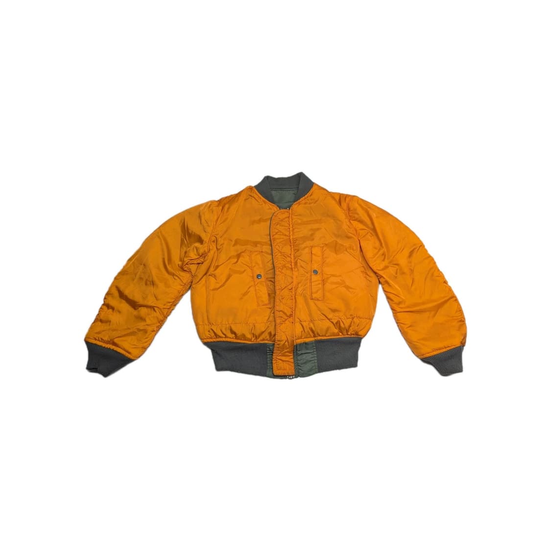 80s 미공군 납품용 알파인더스트리 MA-1 플라이트자켓 세이지 상품이미지8