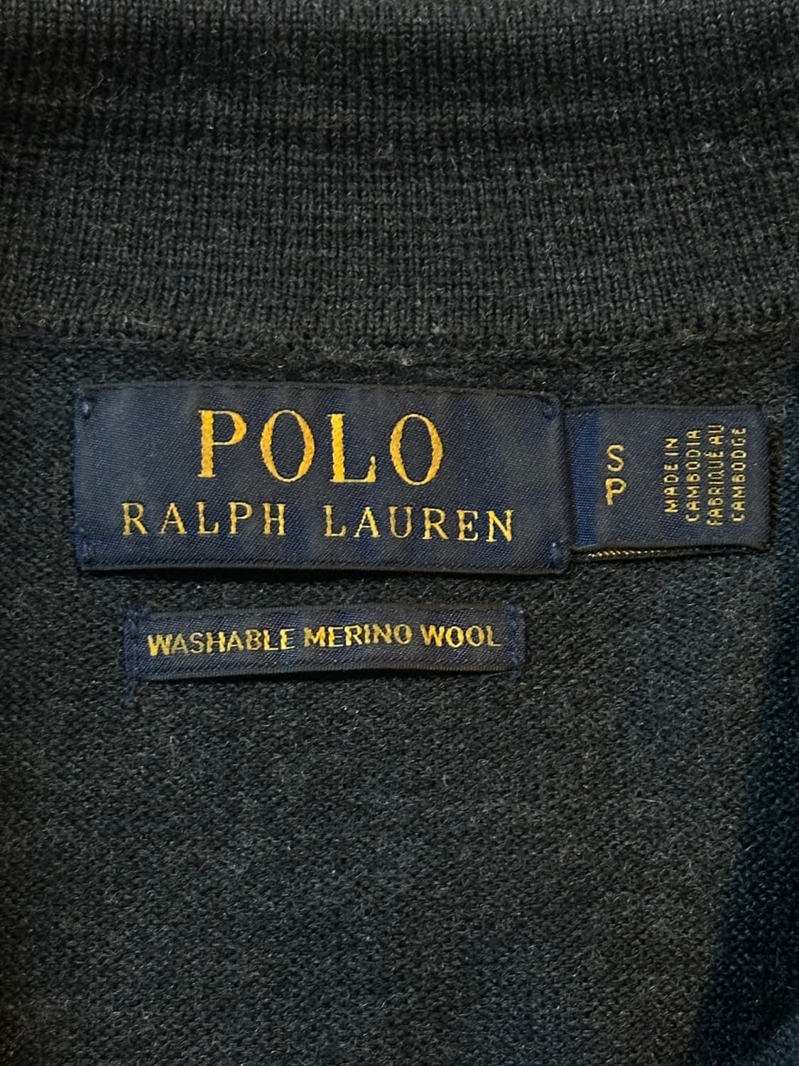 폴로 랄프로렌 신형 그레이포니 워셔블 메리노울 폴로 니트 차콜 상품이미지4