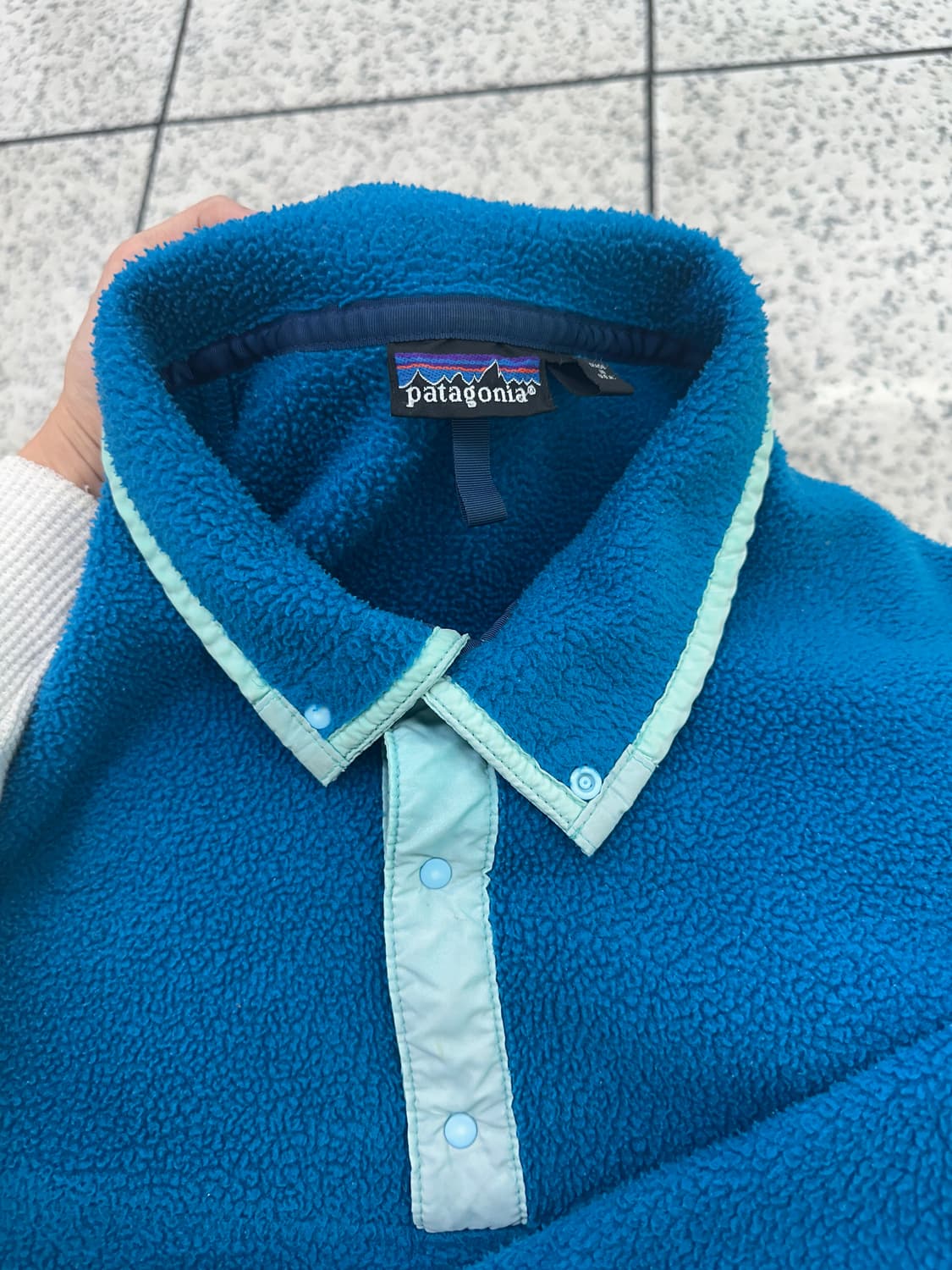 90s made in USA 파타고니아 신칠라 틸블루 민트 상품이미지3