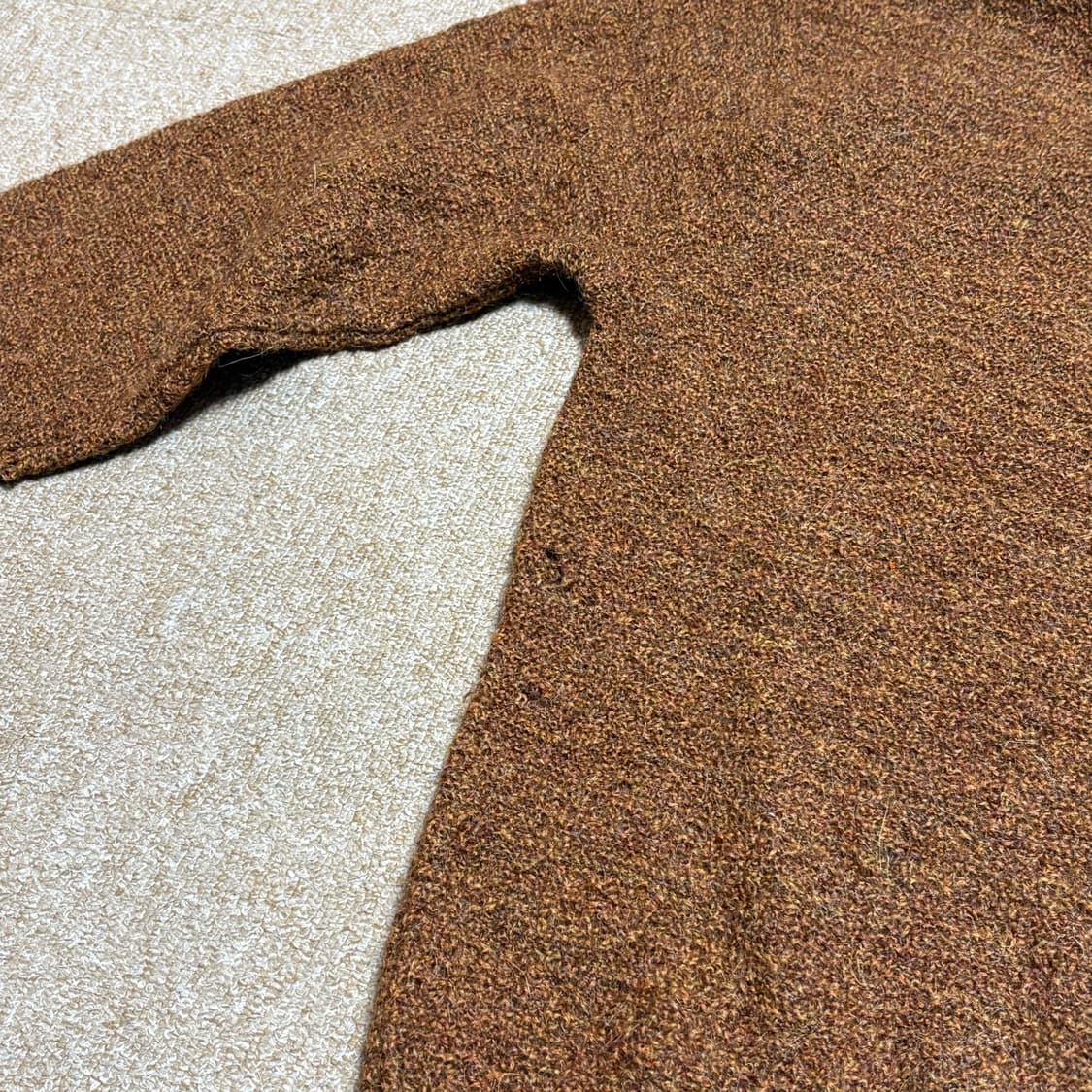 70~80s 버진울 브라운 모크넥 상품이미지7