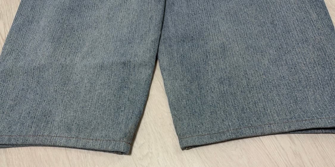 인텍스쳐 웨일 텍스쳐 커브드 데님 팬츠 s사이즈 상품이미지7