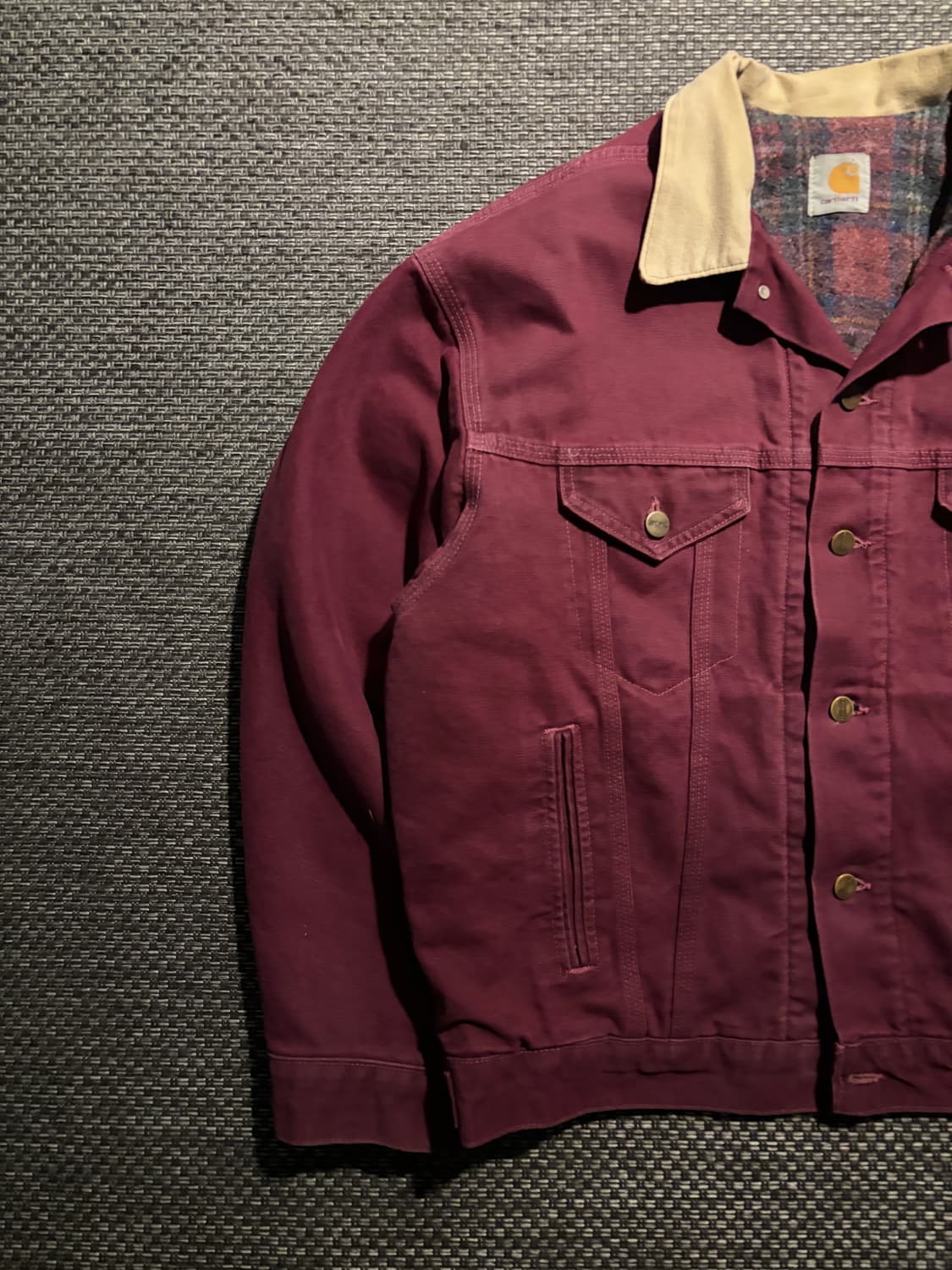 90s 칼하트 트러커 JB0946 WINE L USA🇺🇸 상품이미지3