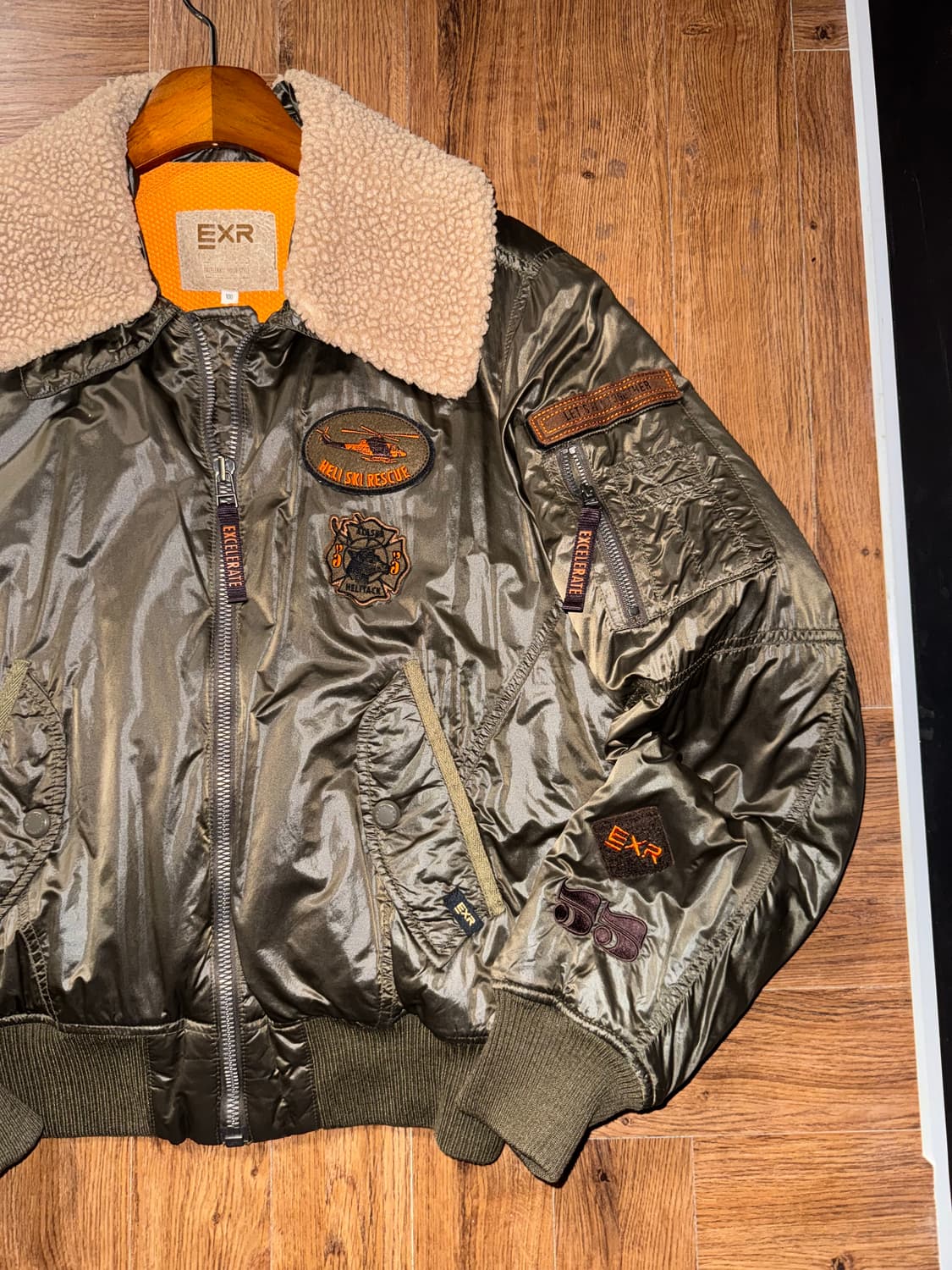 EXR 패치 항공점퍼 상품이미지3