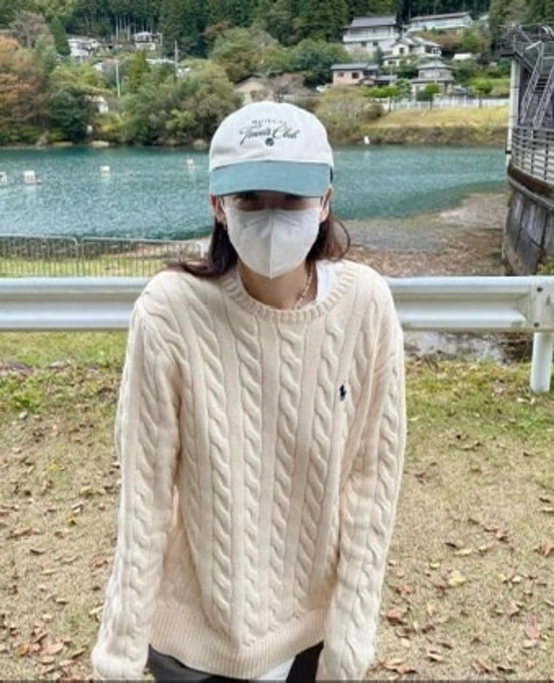 폴로 남녀공용 꽈배기니트 화이트 M  상품이미지1