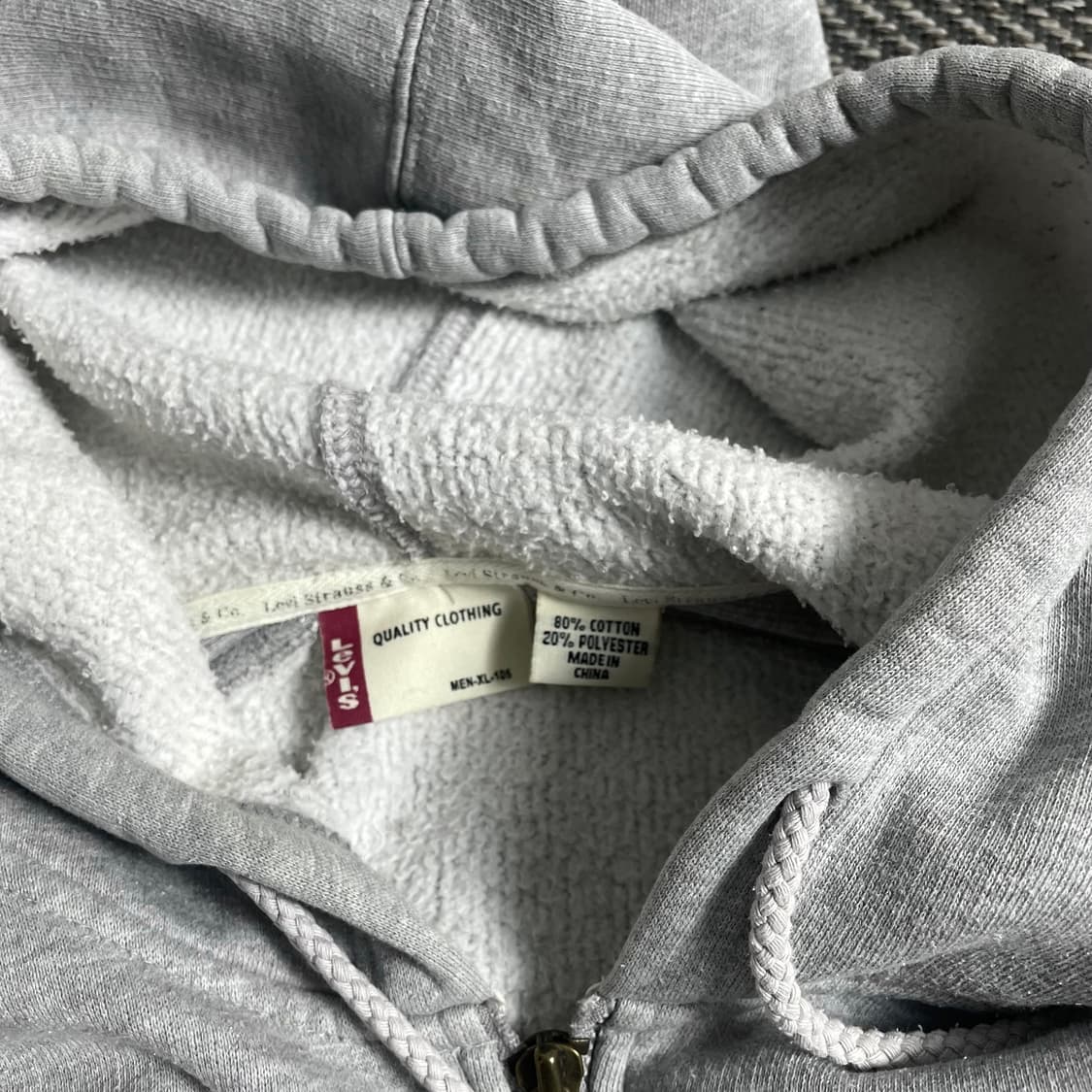 리바이스 빈티지 스펠아웃 자수 후드집업 그레이y 5022 상품이미지7