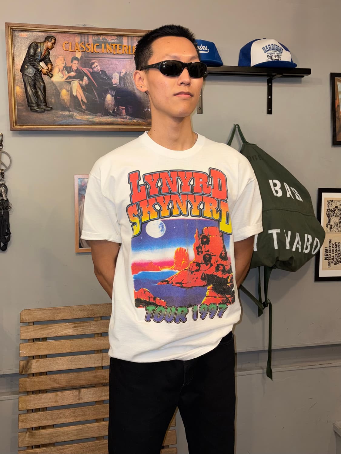 90‘s Lynyrd Skynyrd 1997 twenty tour T-s 상품이미지1