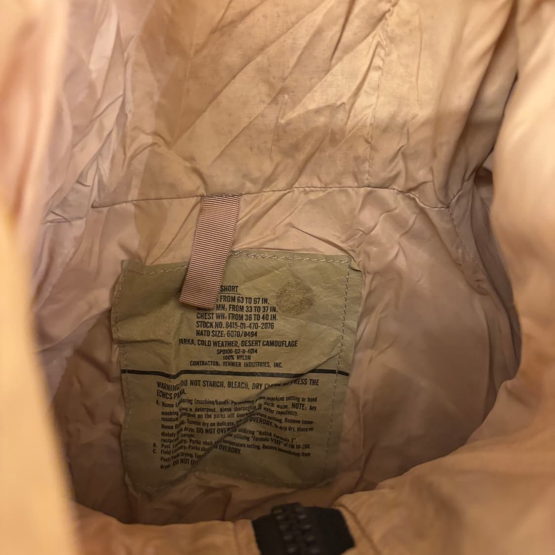 미군 오리지널 데저트 야상 자켓 상품이미지3