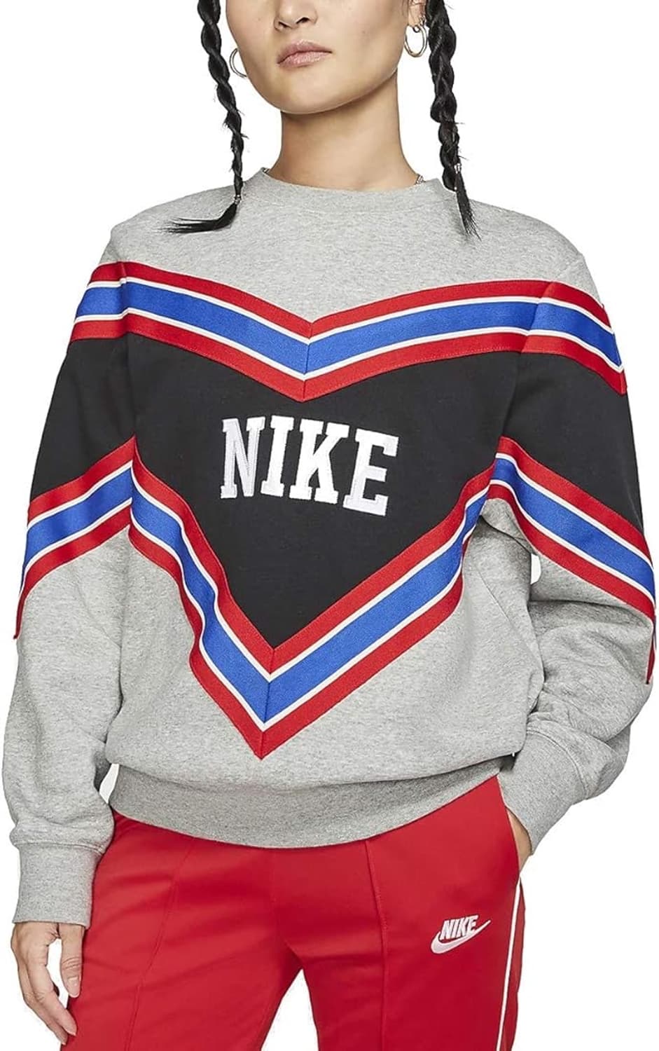 나이키 여성 NSW 크루 플리스 롱슬리브 탑 M 상품이미지1