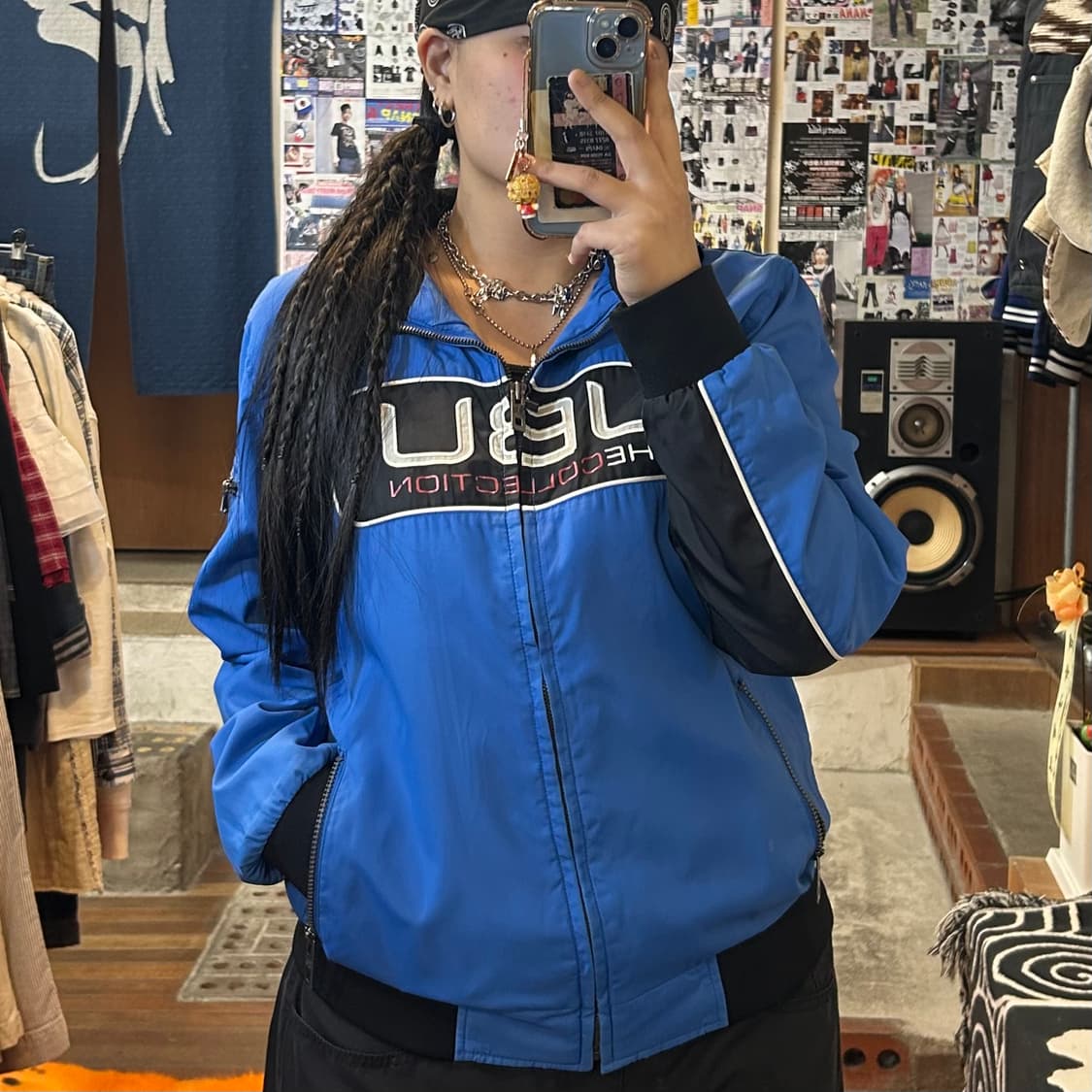 후부 블루 레이싱 바람막이 자켓 상품이미지2