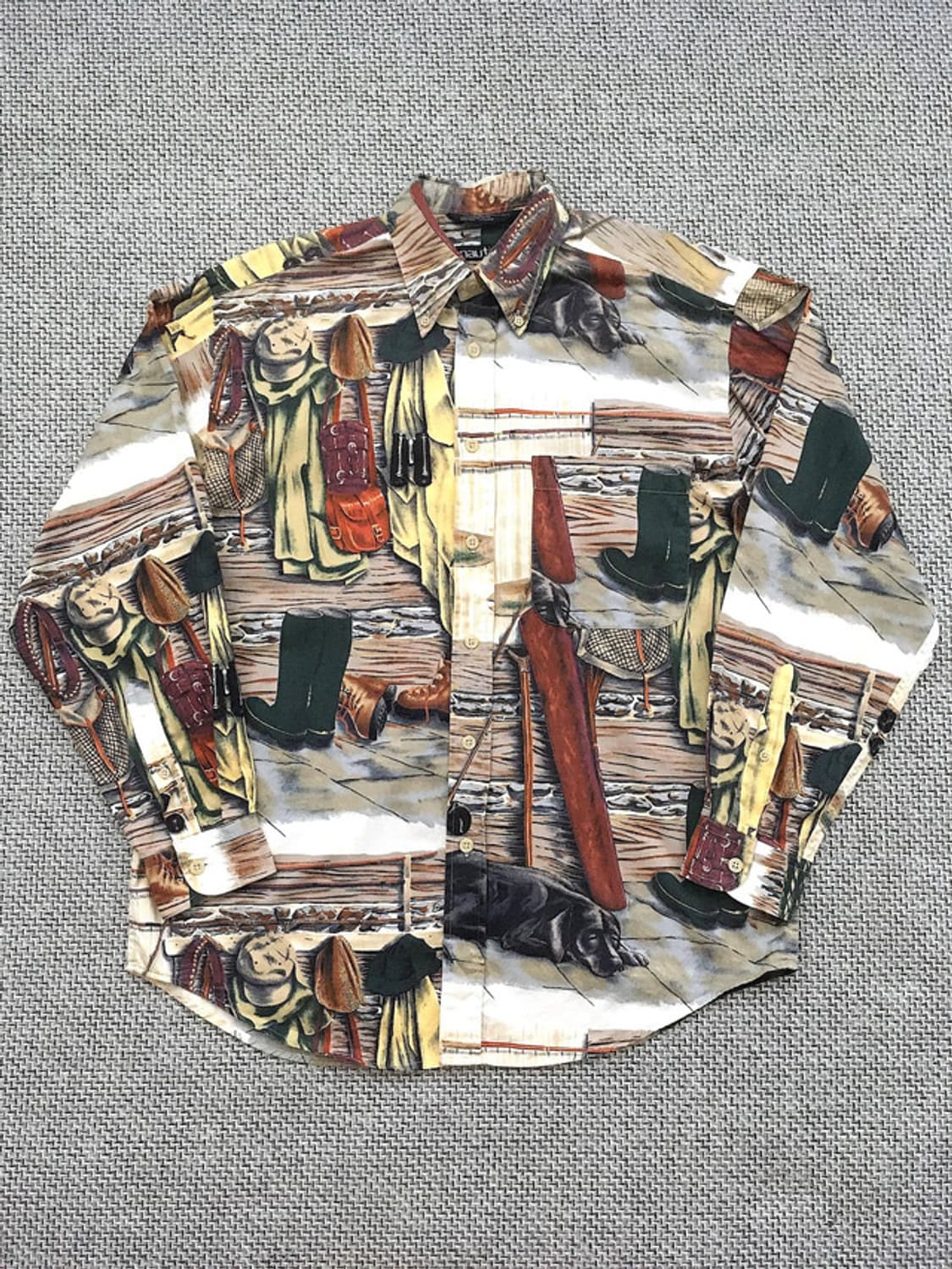 00s Old Nautica all-over printed shirts 상품이미지6