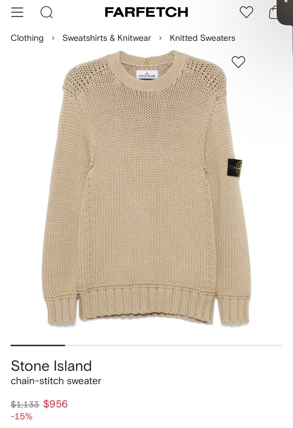 Stone Island 니트 (M) 상품이미지3