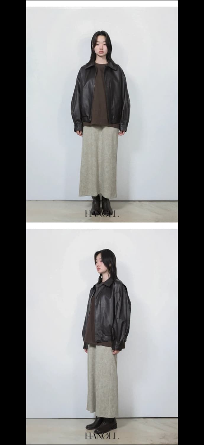 한올 터비 레더 점퍼 hanoll tubby jumper 상품이미지3