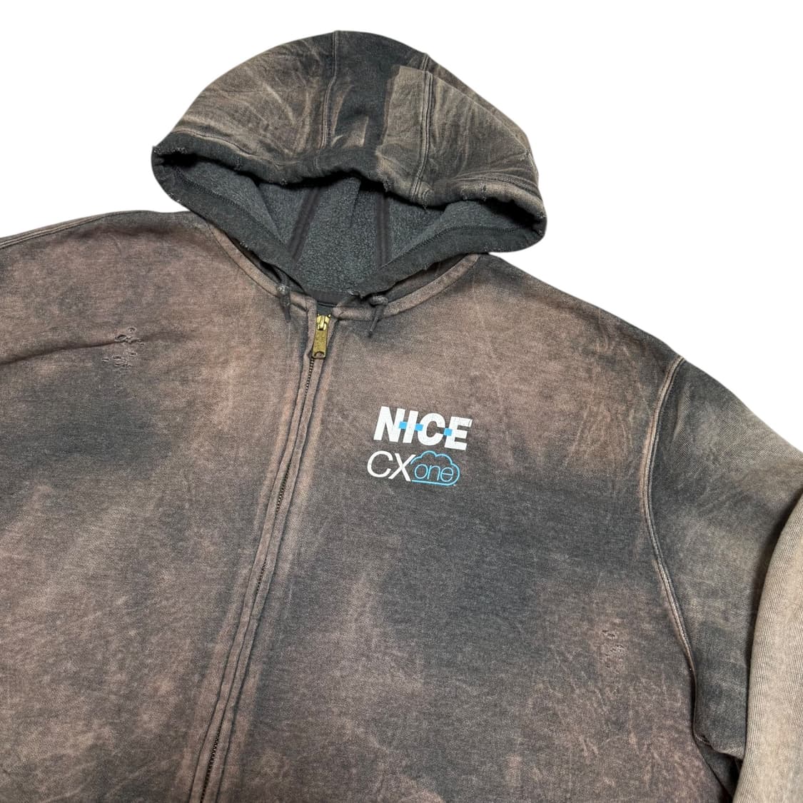 ⭐️희귀⭐️ 칼하트 빈티지 더티워싱 데미지 오버사이즈 후드집업 상품이미지4