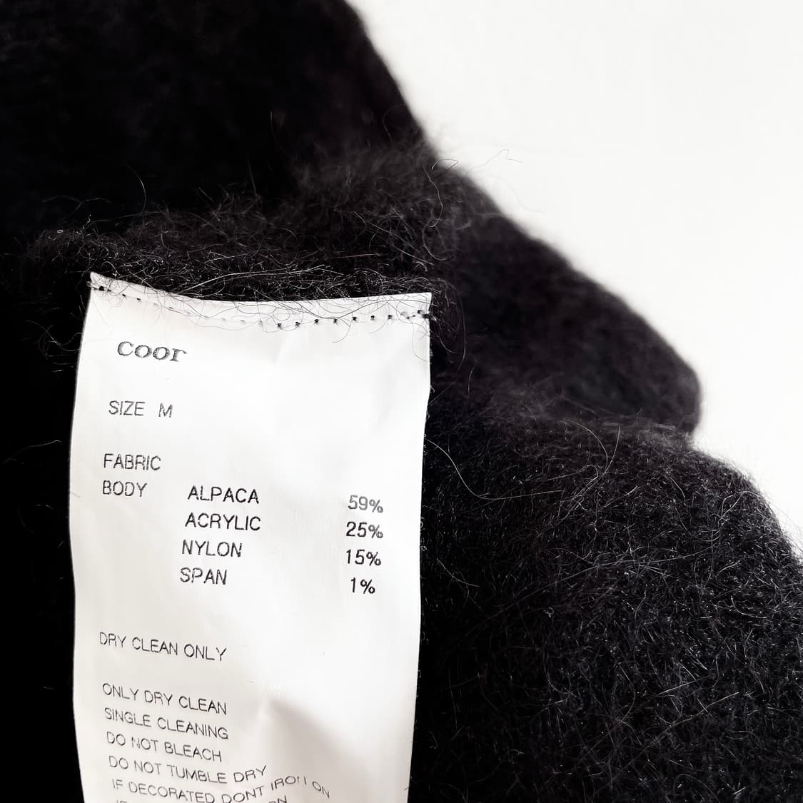 쿠어 헤어리 소프트 알파카 가디건 상품이미지7