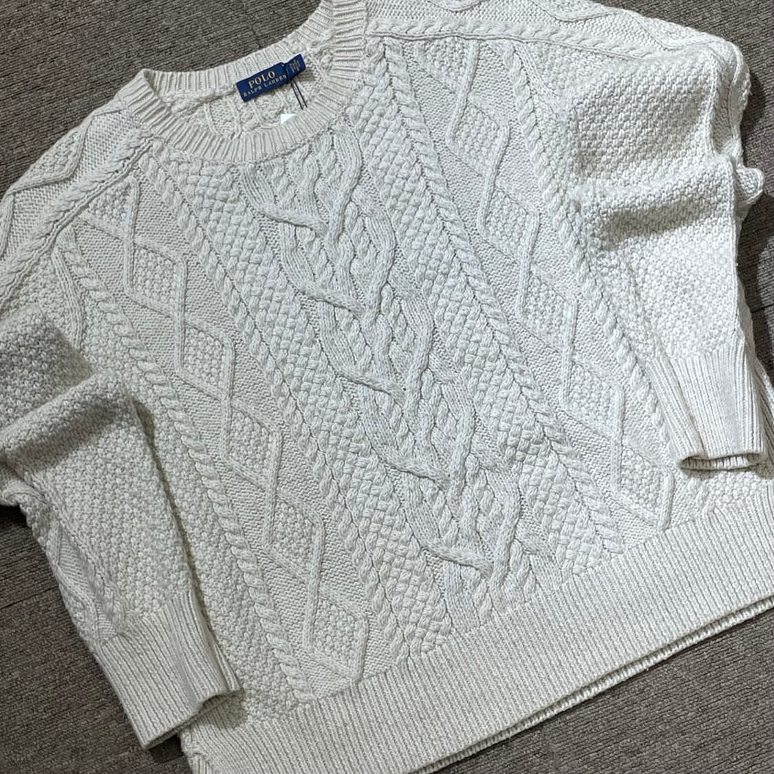 (S) POLO 폴로 랄프로렌 라운드넥 케이블 니트 상품이미지6