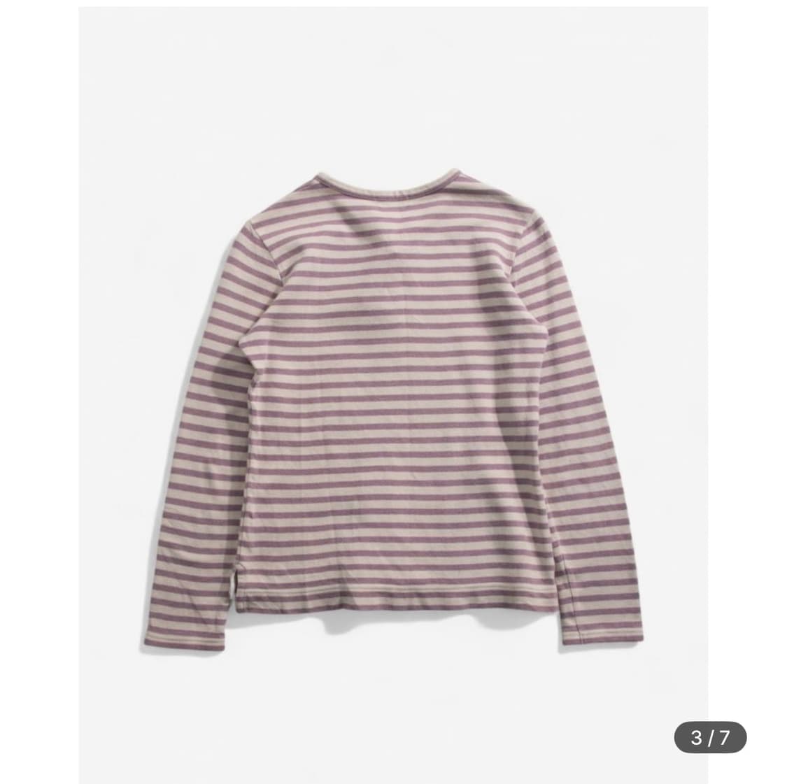 빈티지 퍼플 스트라이프 티 상품이미지3