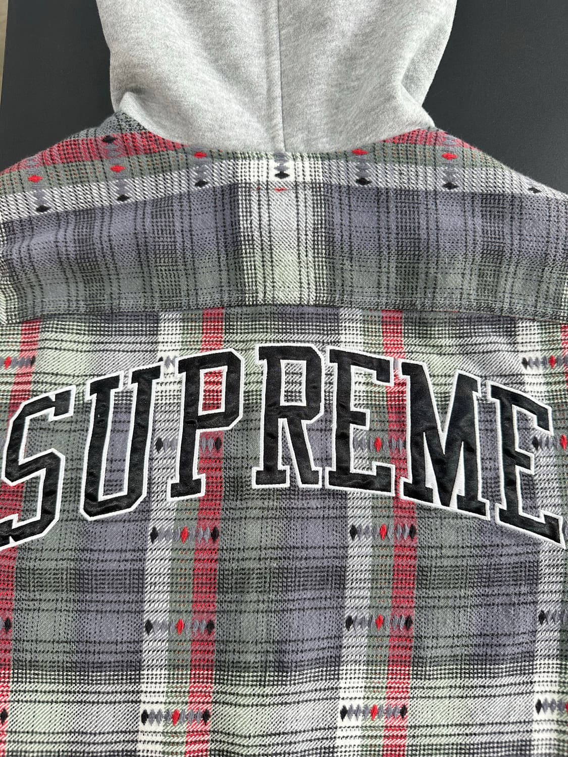 슈프림 Jacquard Flannel 후디드 셔츠 상품이미지6