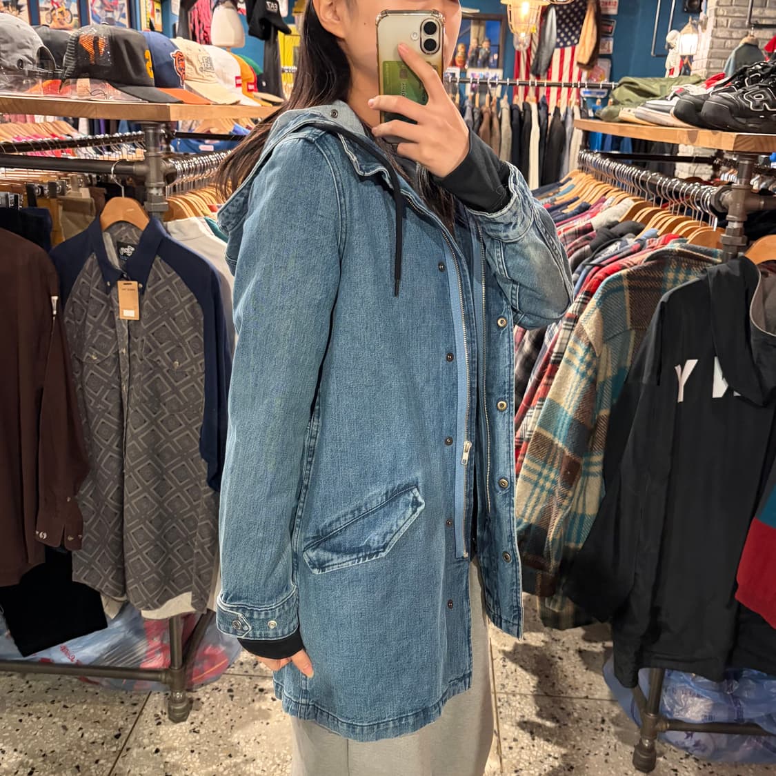 levise 리바이스 슬림 후디 데님 자켓 상품이미지2