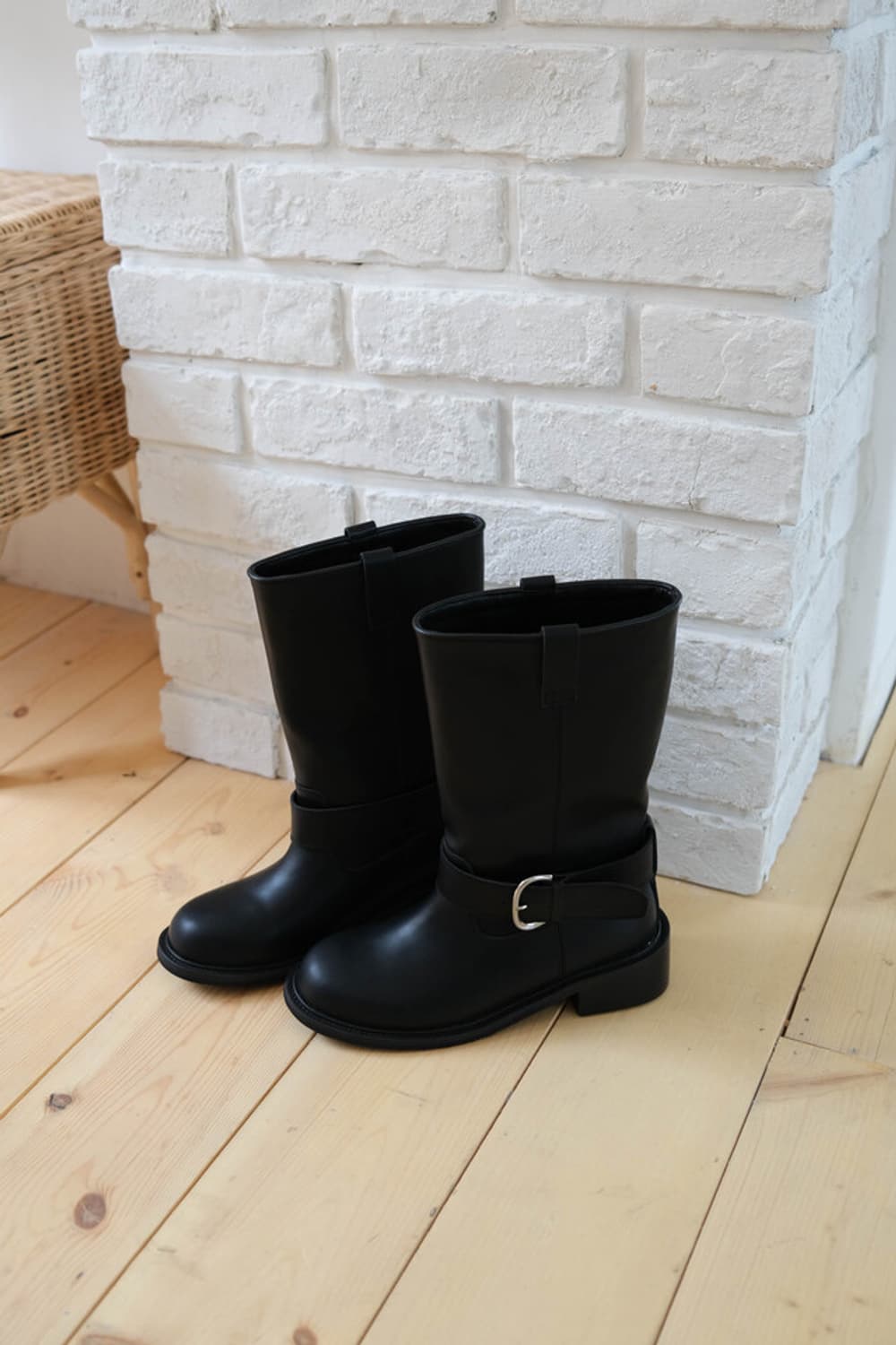 더버터크림 Belle leather half boots 상품이미지5