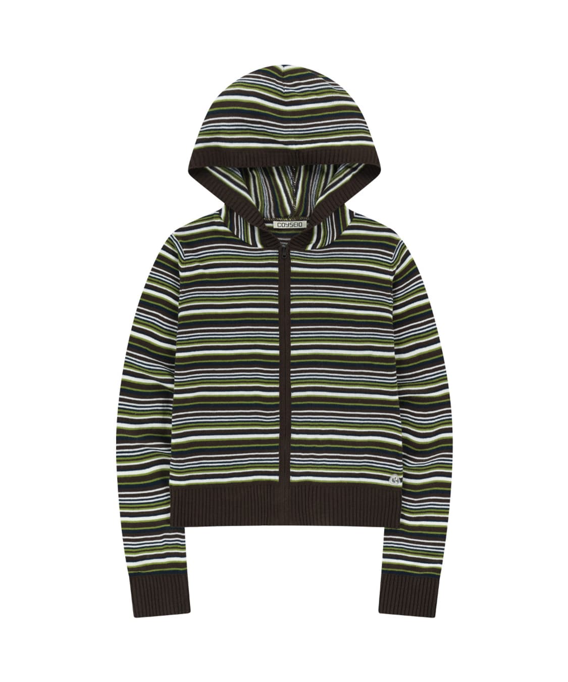 코이세이오 SOFT KNIT ZIP-UP STRIPE 상품이미지1