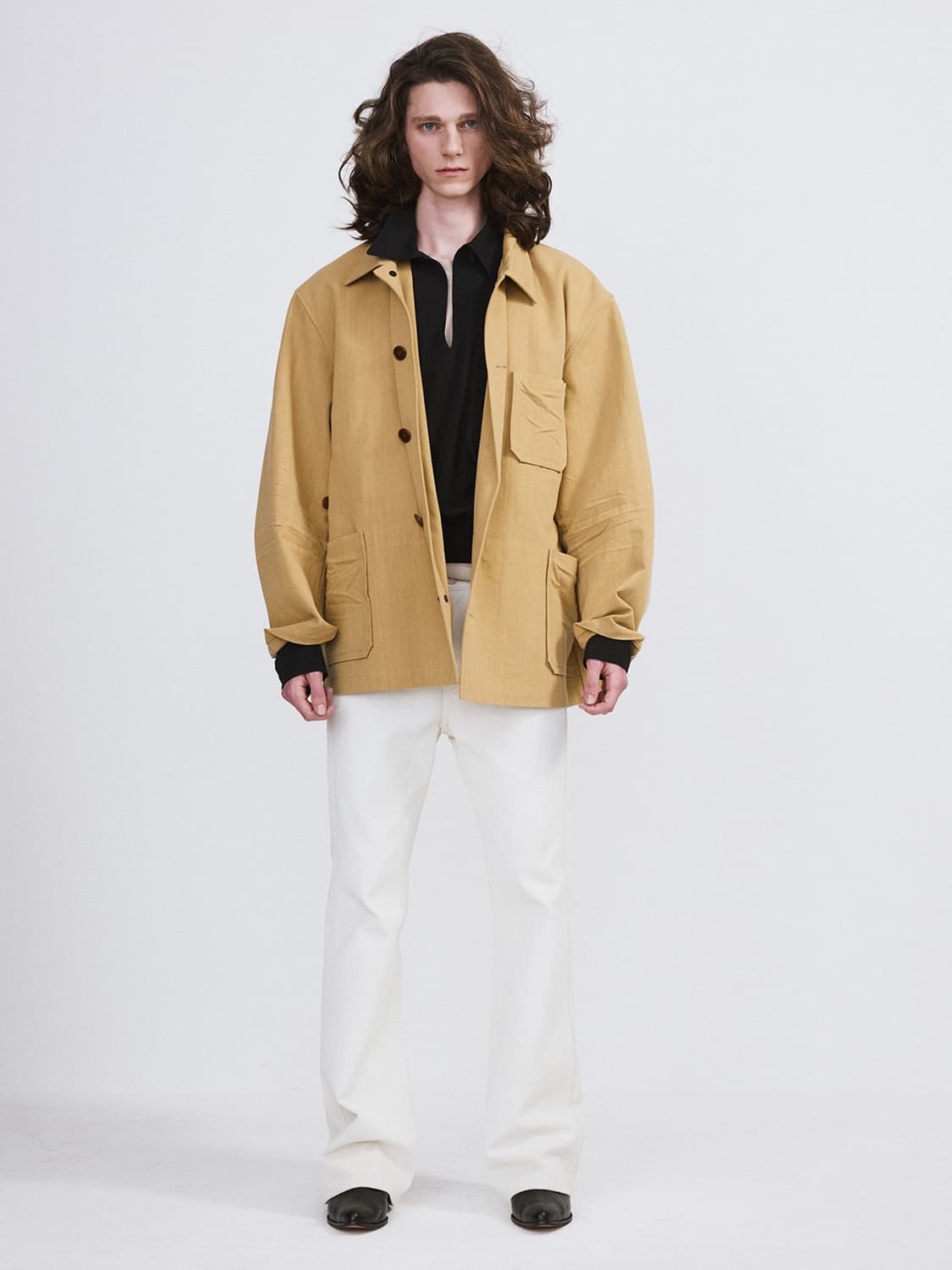 렉토 26SS 오버사이즈 헌팅 초어 자켓 베이지 상품이미지3