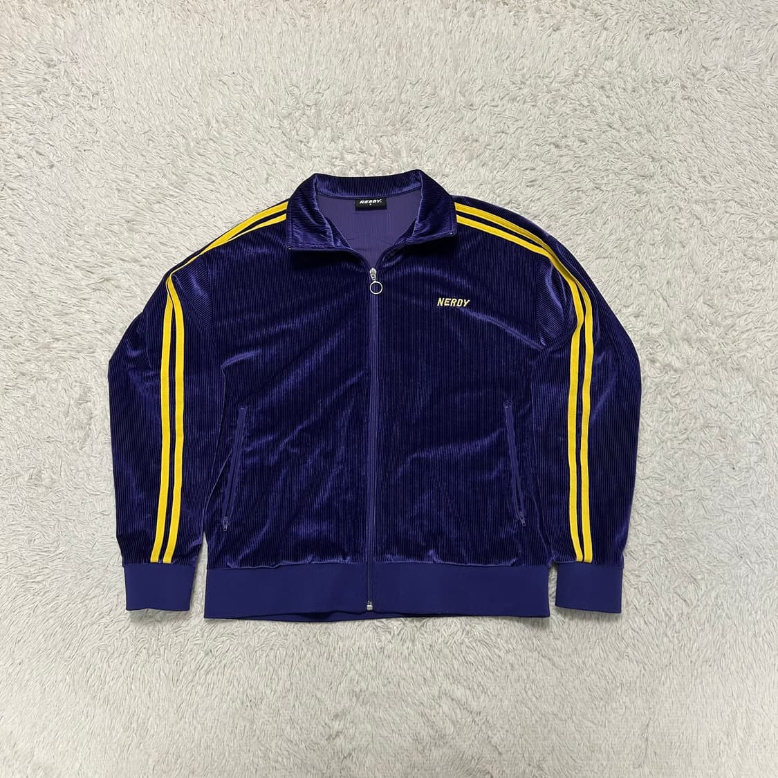 NERDY Purple Corduroy Track Jacket 상품이미지4
