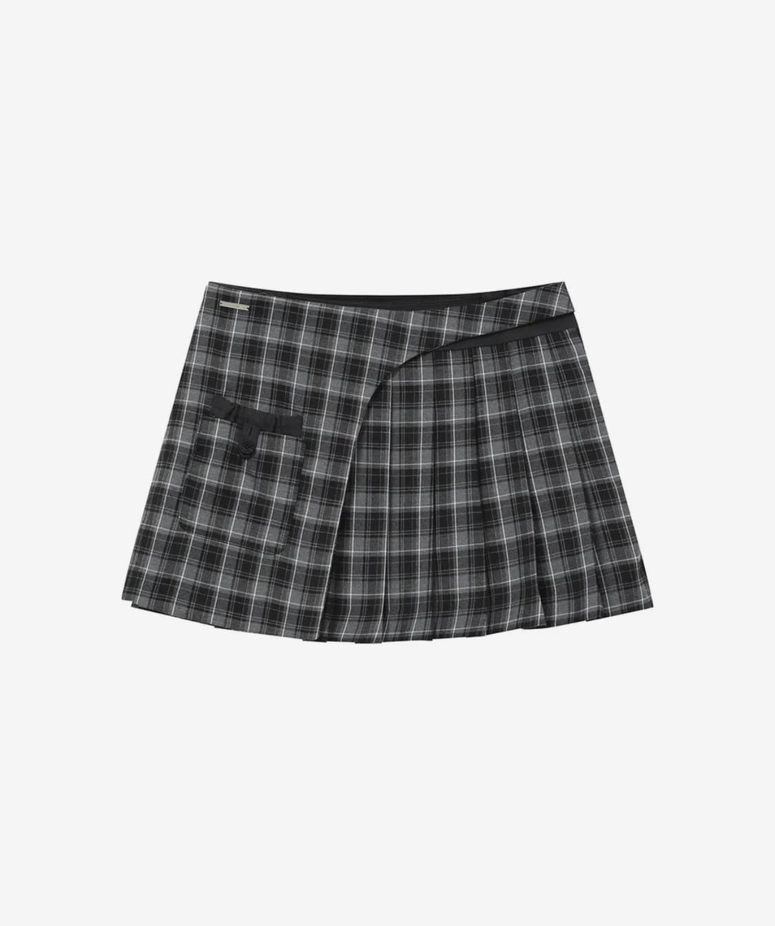 미세키 서울 Pocket layered check skirt CHARCO 상품이미지2