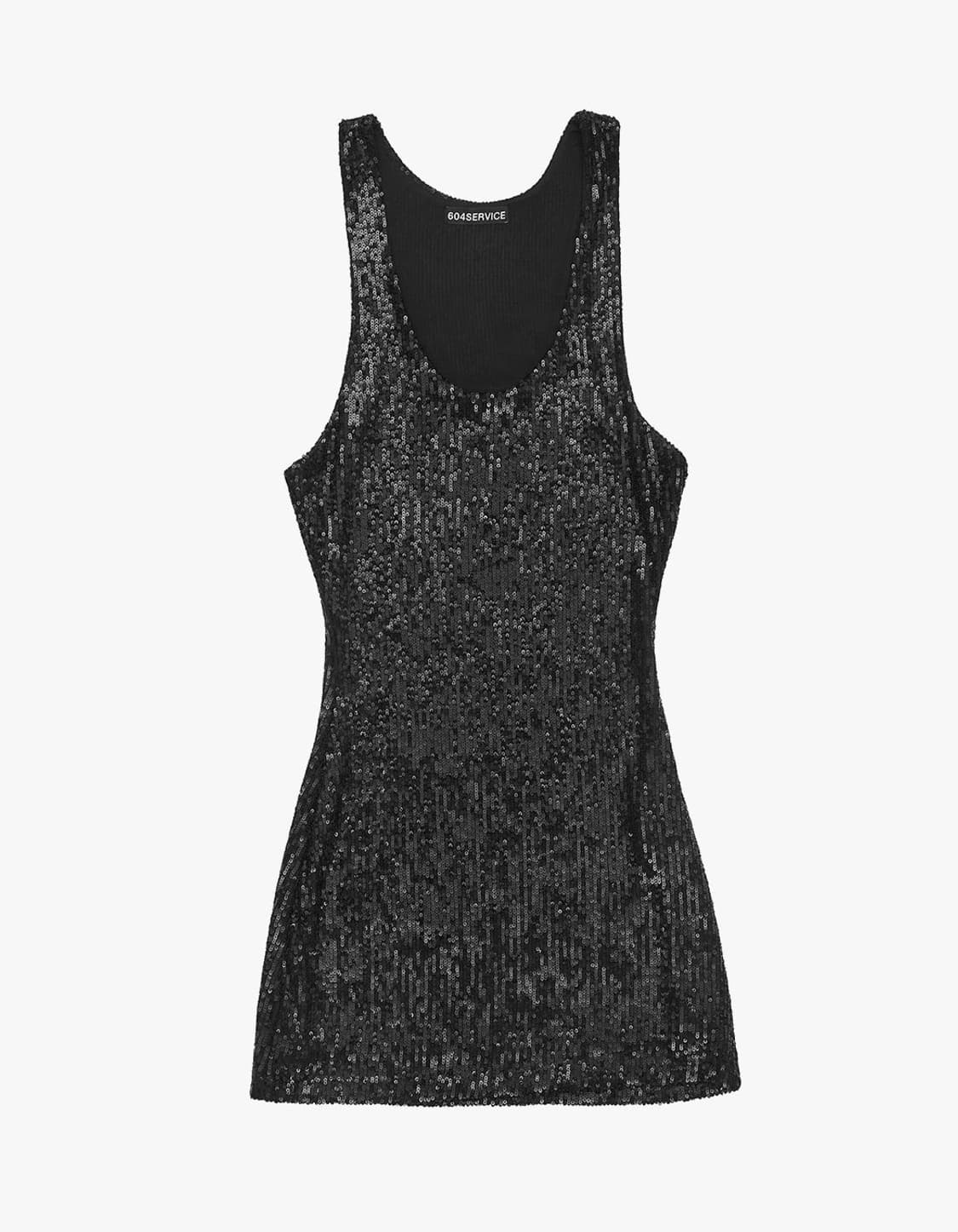 Sequined Mini Dress - Black 블랙 미니 드레스  상품이미지3