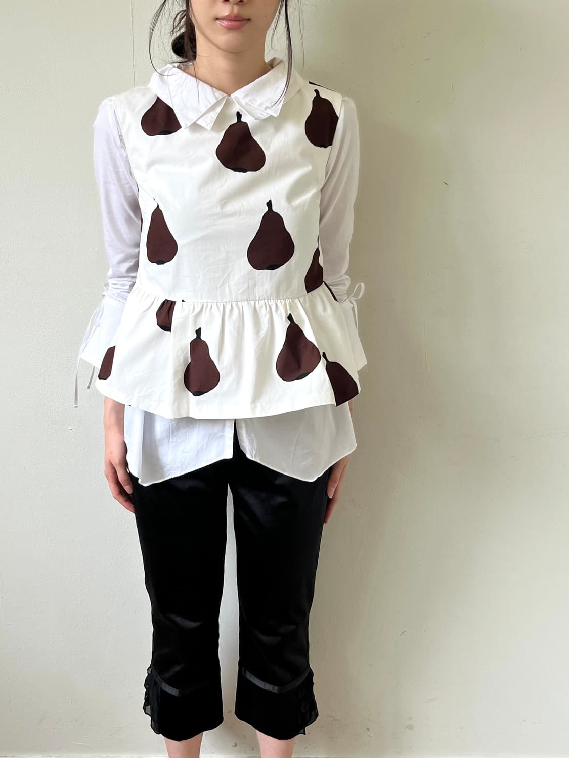 Mic Lifestyle 더블 카라 화이트 셔츠 상품이미지8