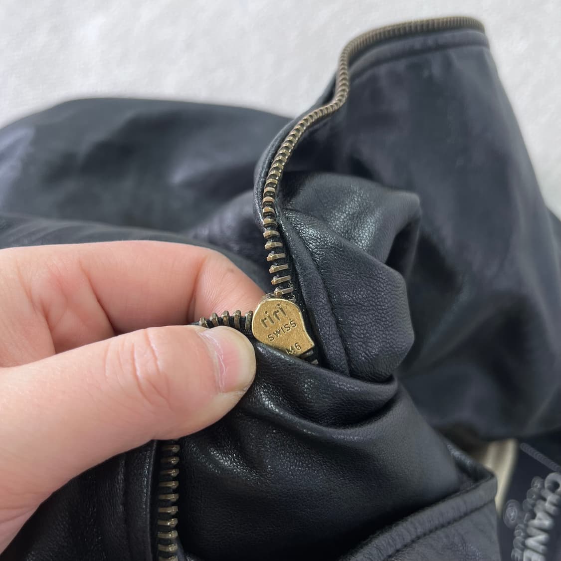 W 90 샤넬 부티크 90s 램스킨 가죽 자켓 상품이미지7