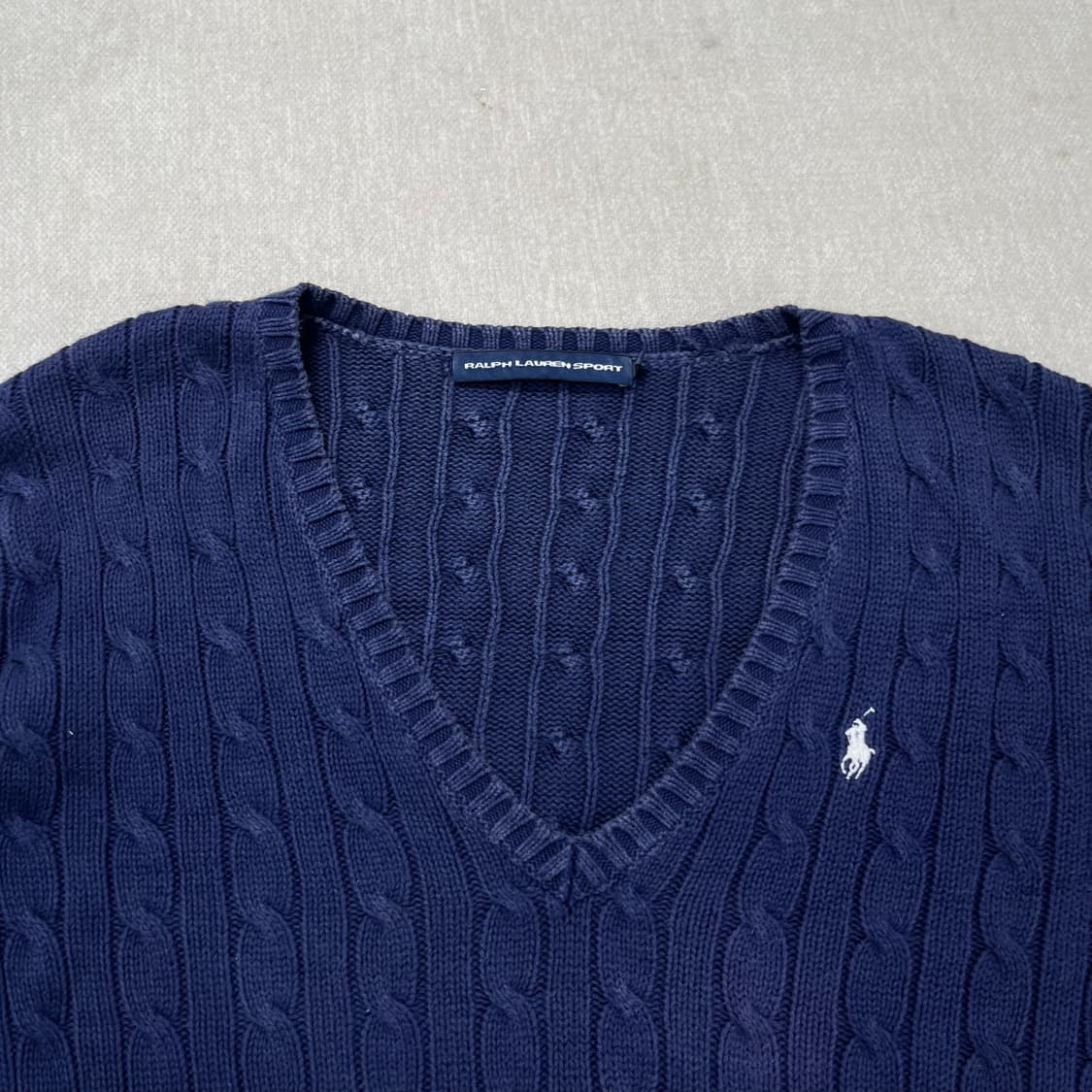 105 폴로 랄프로렌 스포츠 꽈배기 브이넥 니트 상품이미지2